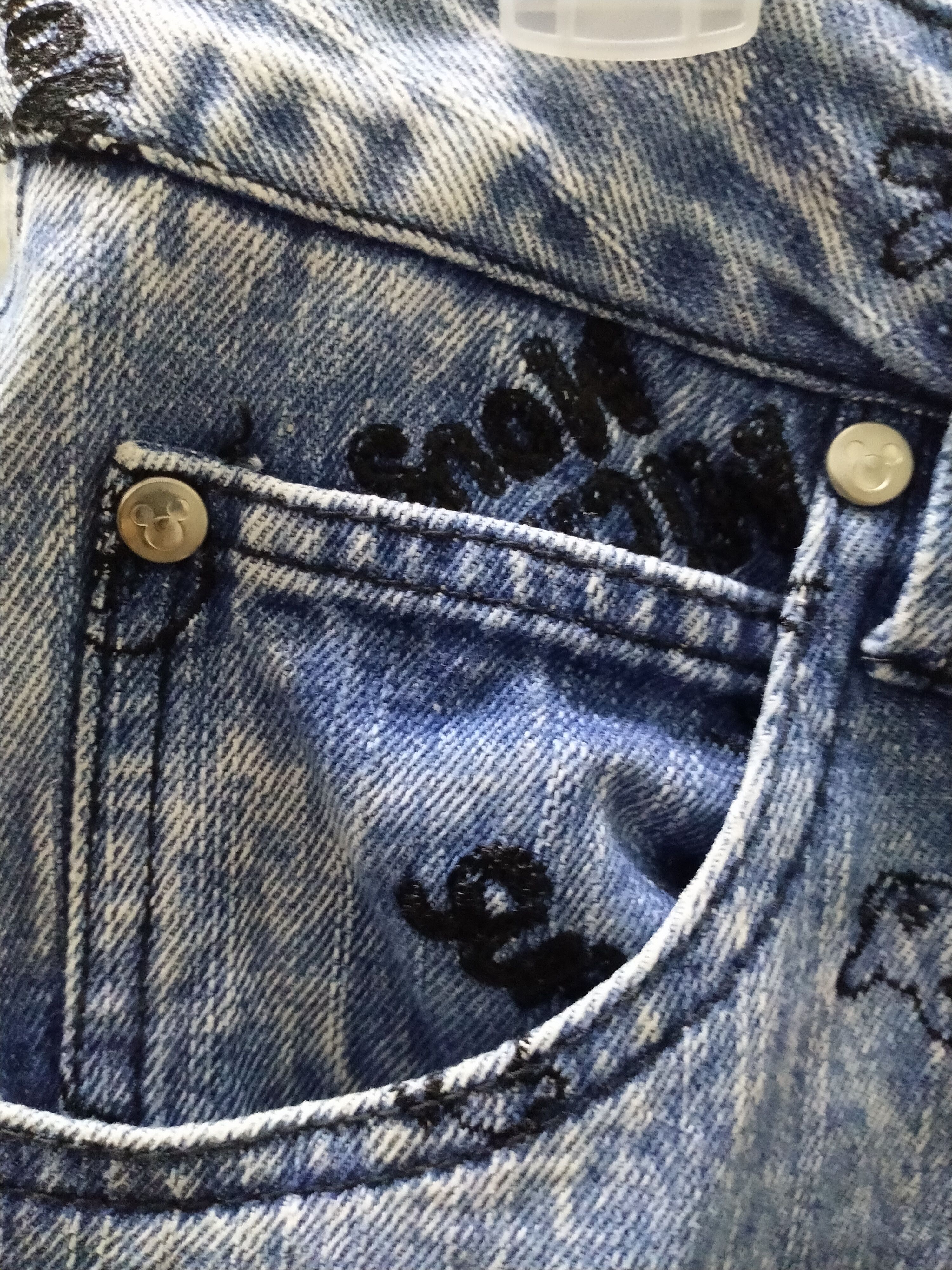 Disney × Hysteric Glamour × Japanese Brand DISNEY JEANS FULLPREME EMBROIDERED MULTI LOGO Size US 35 - 9 Thumbnail