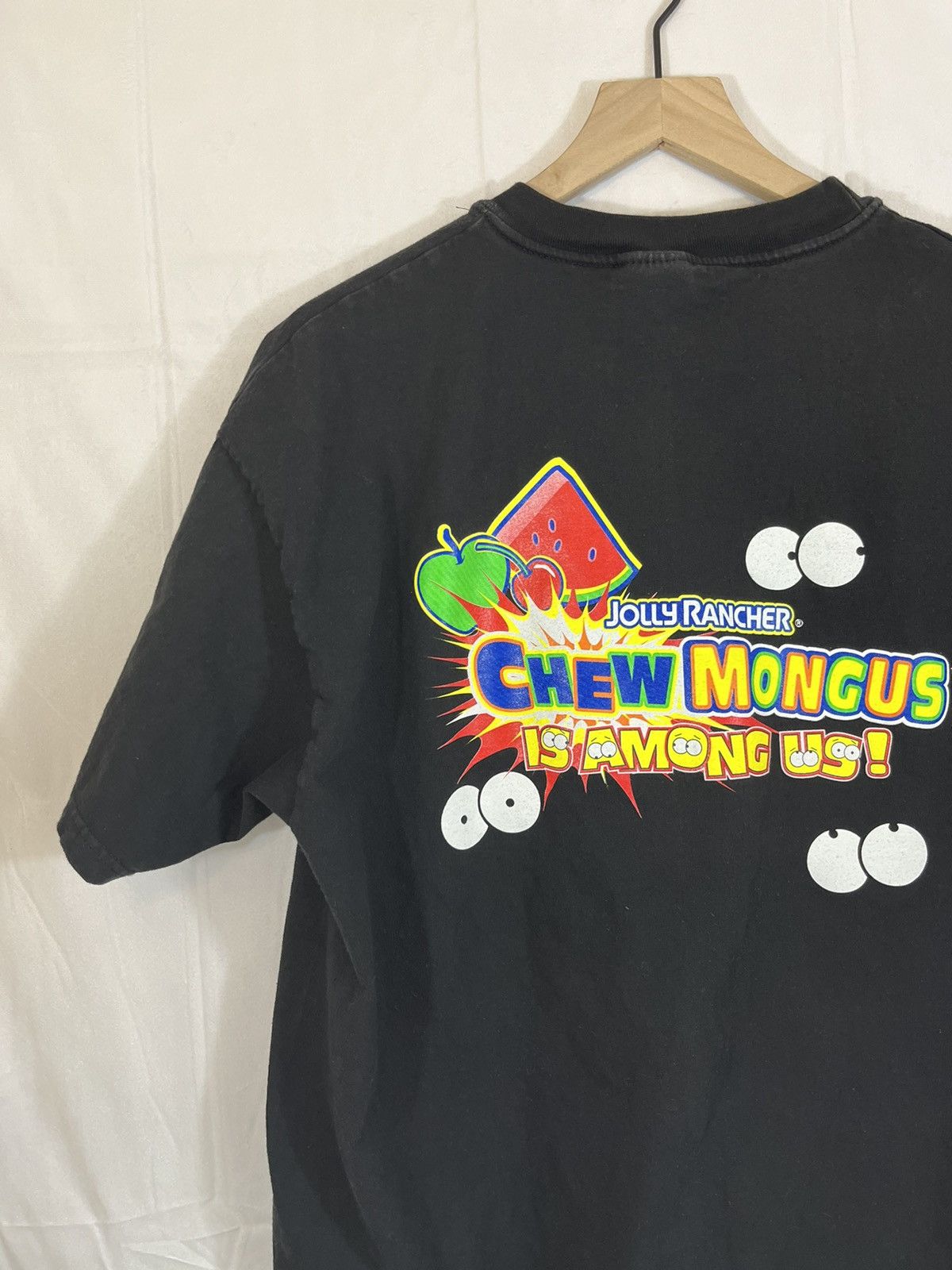 Vintage Jolly Rancher Candy Promo Black Y2K Faded Tee Size US XL / EU 56 / 4 - 8 Thumbnail