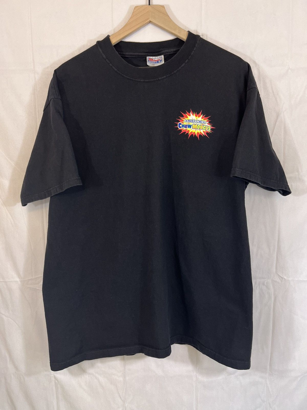 Vintage Jolly Rancher Candy Promo Black Y2K Faded Tee Size US XL / EU 56 / 4 - 2 Thumbnail