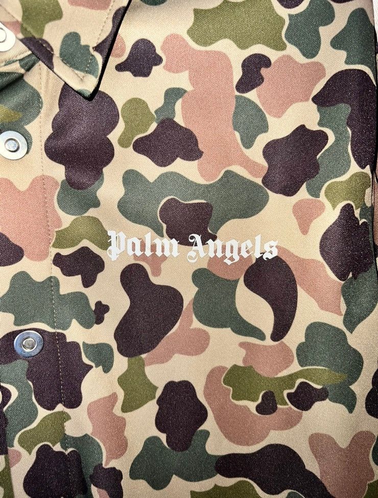 Palm Angels Palm Angels Camouflage-Print Track Shirt Size US XL / EU 56 / 4 - 2 Thumbnail