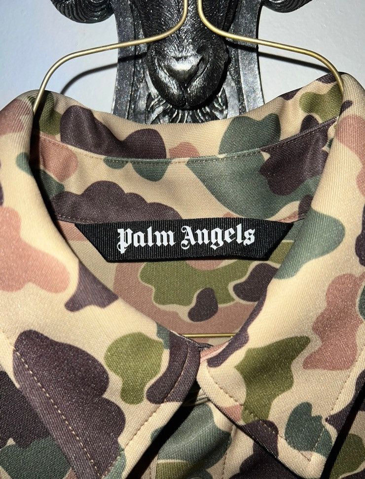 Palm Angels Palm Angels Camouflage-Print Track Shirt Size US XL / EU 56 / 4 - 3 Thumbnail