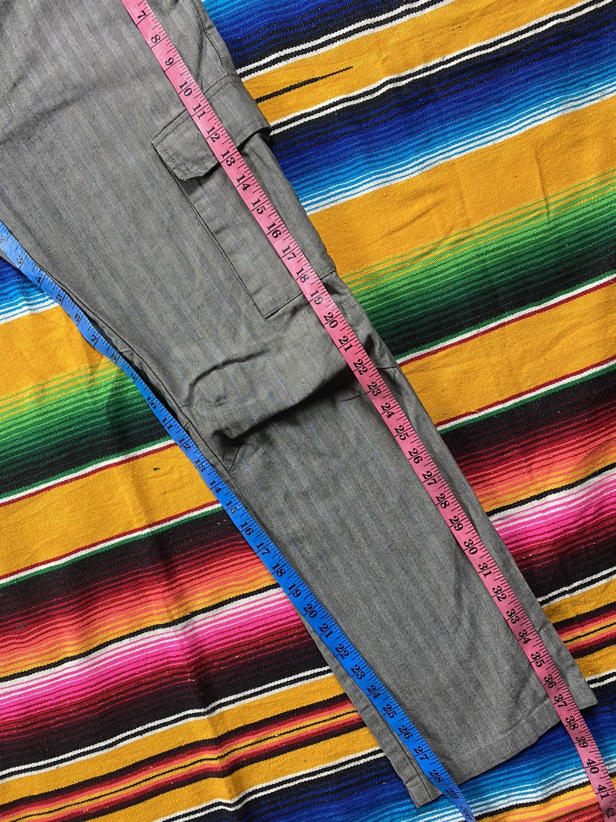 Japanese Brand Herringbone Twill Cargo Multipocket By Dabble Size US 31 - 5 Thumbnail