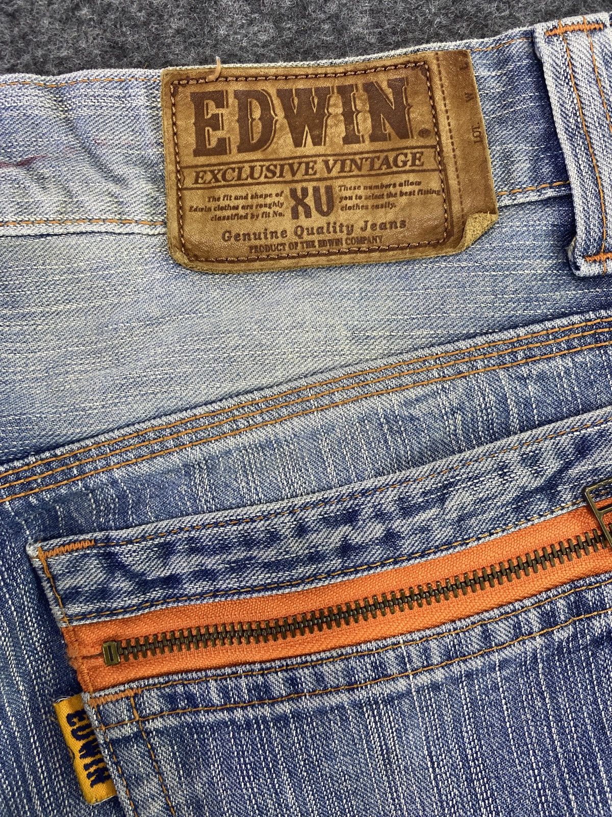 Edwin Edwin XV Distress Blue Wash Denim - J833 Size US 36 / EU 52 - 7 Thumbnail