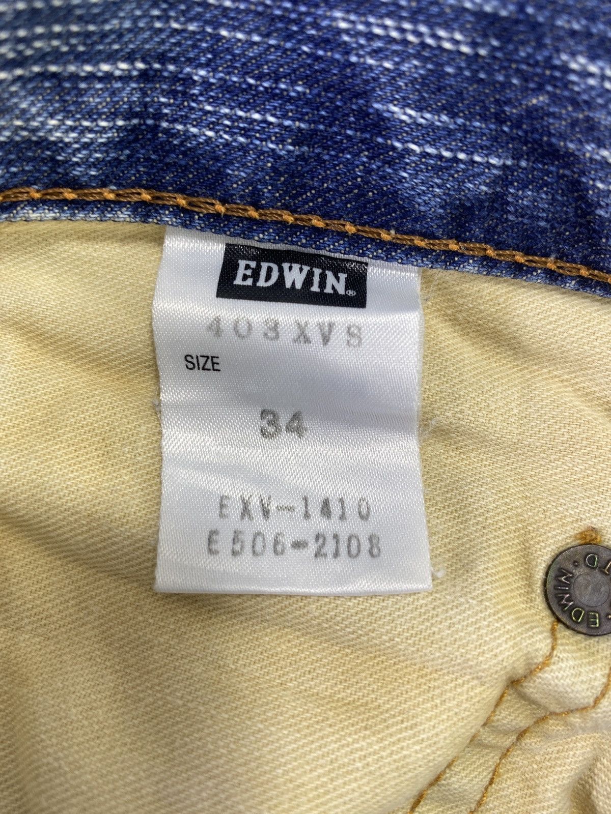 Edwin Edwin XV Distress Blue Wash Denim - J833 Size US 36 / EU 52 - 5 Thumbnail