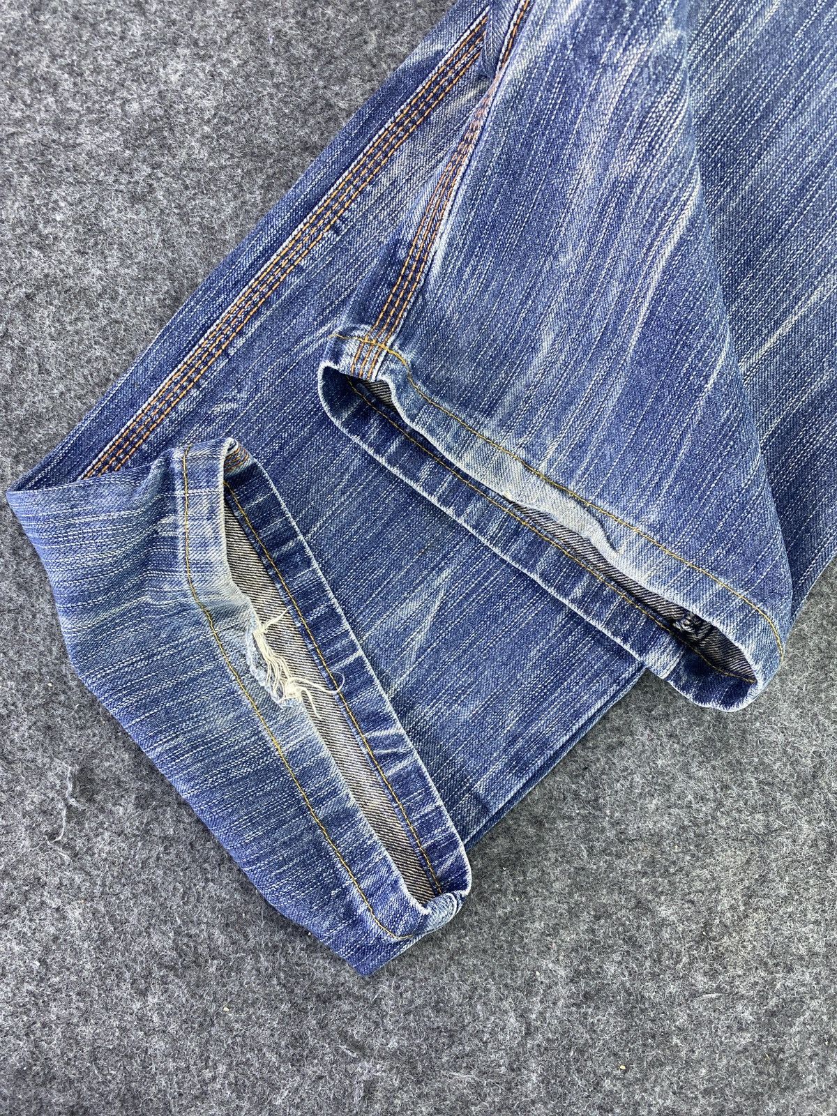 Edwin Edwin XV Distress Blue Wash Denim - J833 Size US 36 / EU 52 - 9 Thumbnail