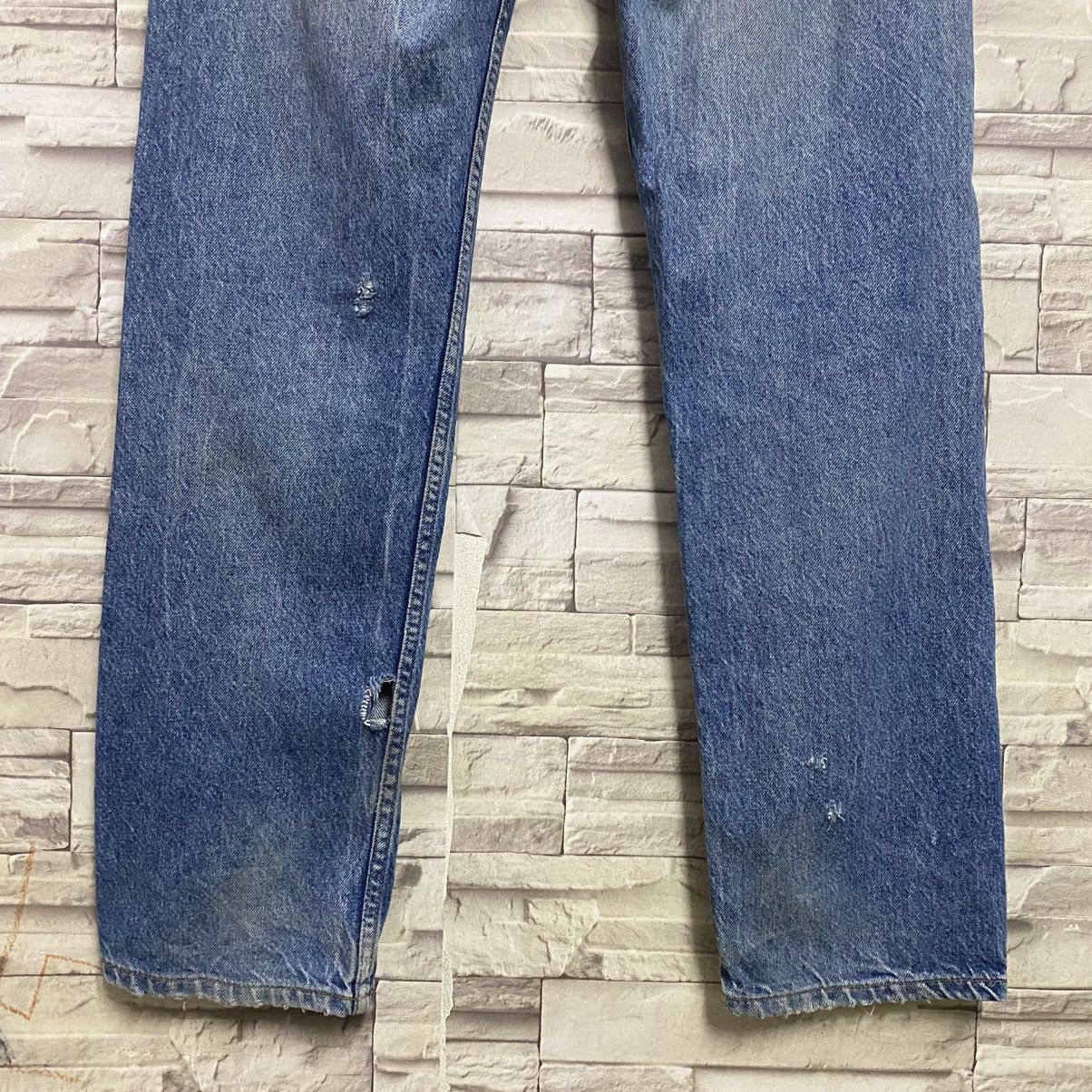 Levi's Vintage 90s Levis 505 Orangetab Distressed Jeans 34x31 Size US 34 / EU 50 - 12 Thumbnail