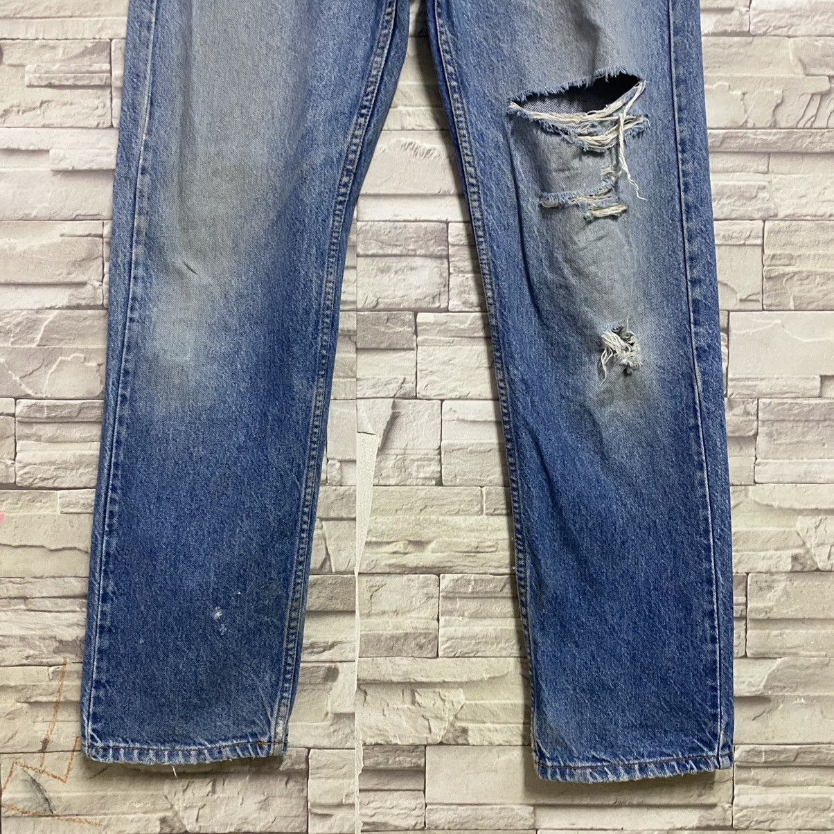 Levi's Vintage 90s Levis 505 Orangetab Distressed Jeans 34x31 Size US 34 / EU 50 - 7 Thumbnail