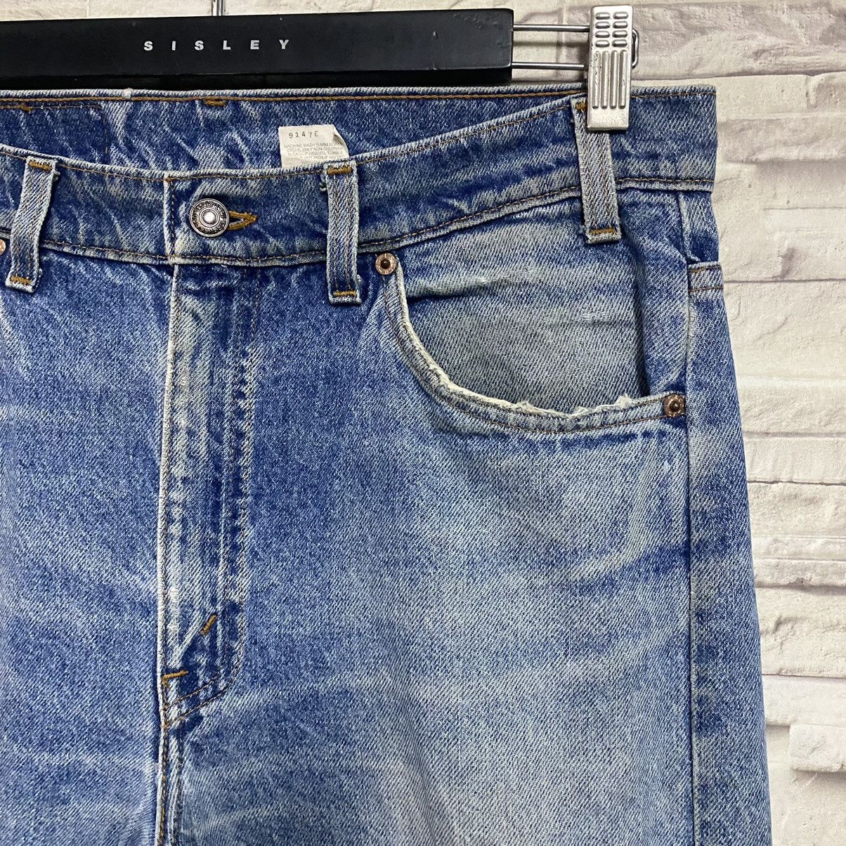 Levi's Vintage 90s Levis 505 Orangetab Distressed Jeans 34x31 Size US 34 / EU 50 - 8 Thumbnail