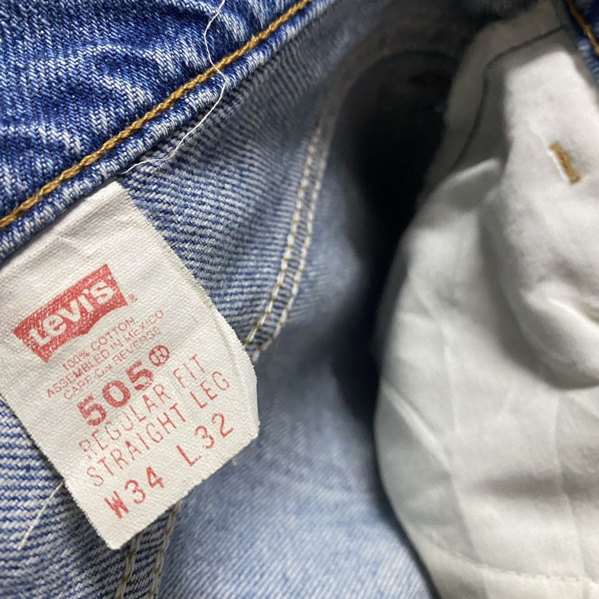 Levi's Vintage 90s Levis 505 Orangetab Distressed Jeans 34x31 Size US 34 / EU 50 - 17 Thumbnail