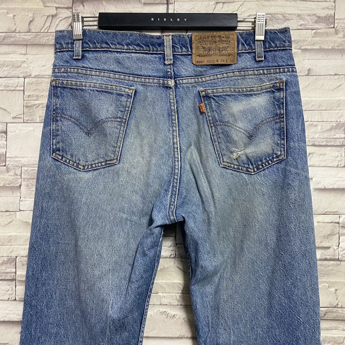 Levi's Vintage 90s Levis 505 Orangetab Distressed Jeans 34x31 Size US 34 / EU 50 - 10 Thumbnail