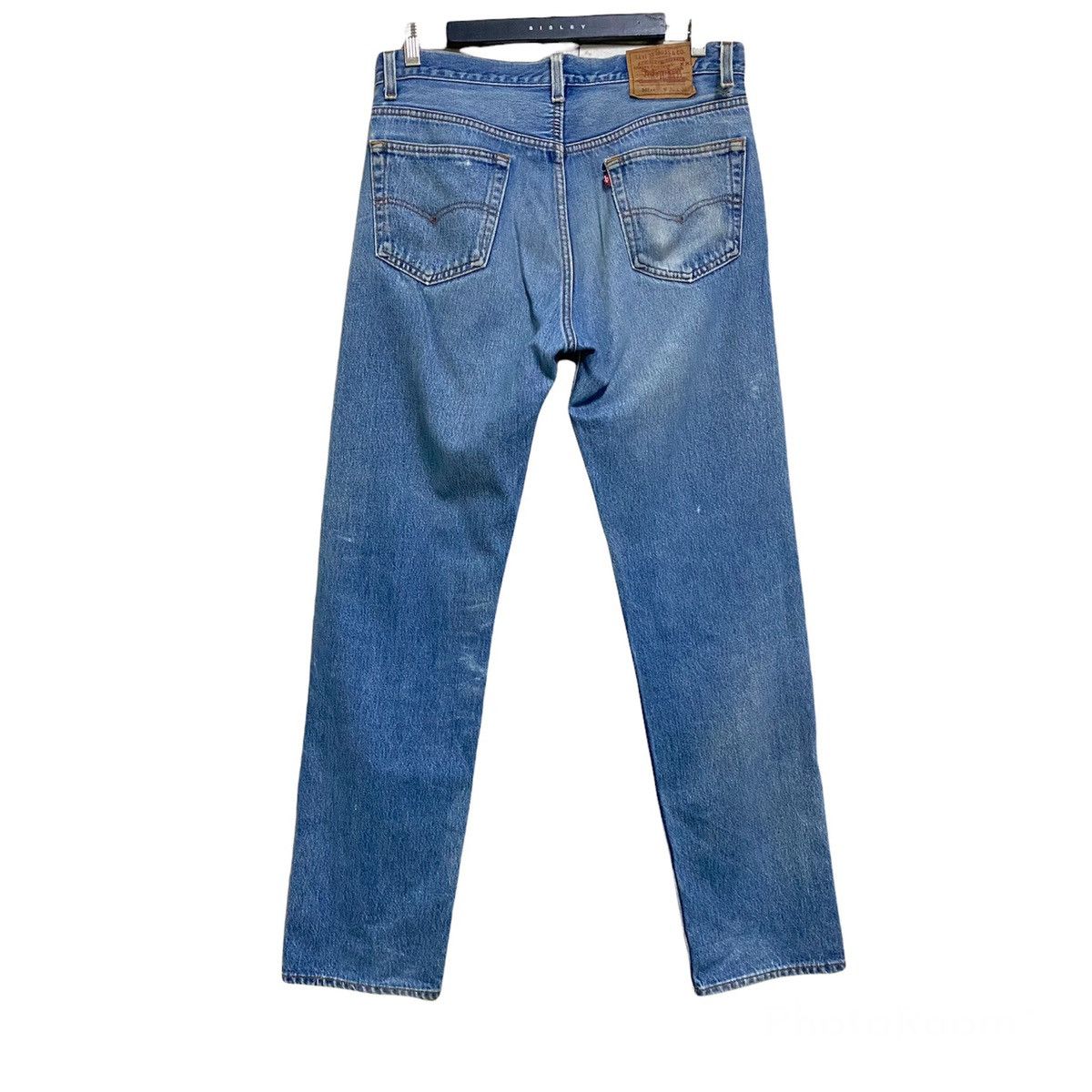 Levi's Vintage 90s Levis 501xx Distressed Jeans 34x33 Made in USA Size US 34 / EU 50 - 2 Thumbnail