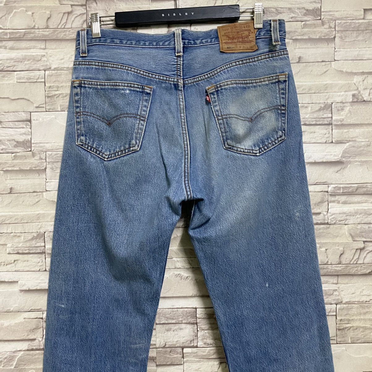Levi's Vintage 90s Levis 501xx Distressed Jeans 34x33 Made in USA Size US 34 / EU 50 - 9 Thumbnail