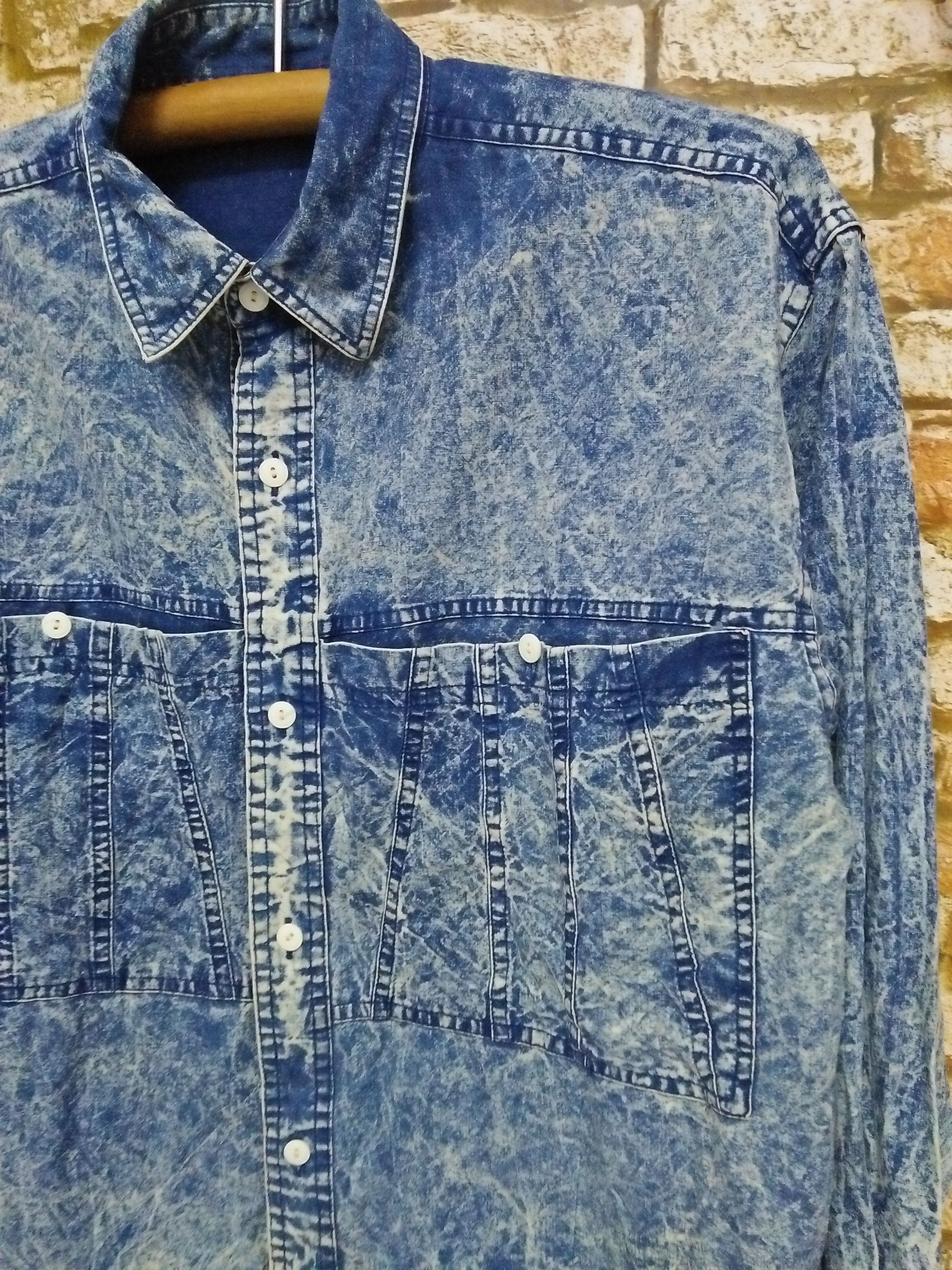 Japanese Brand ACID ENZYME WASHED JAPAN DENIM (B12) Size US L / EU 52-54 / 3 - 2 Thumbnail