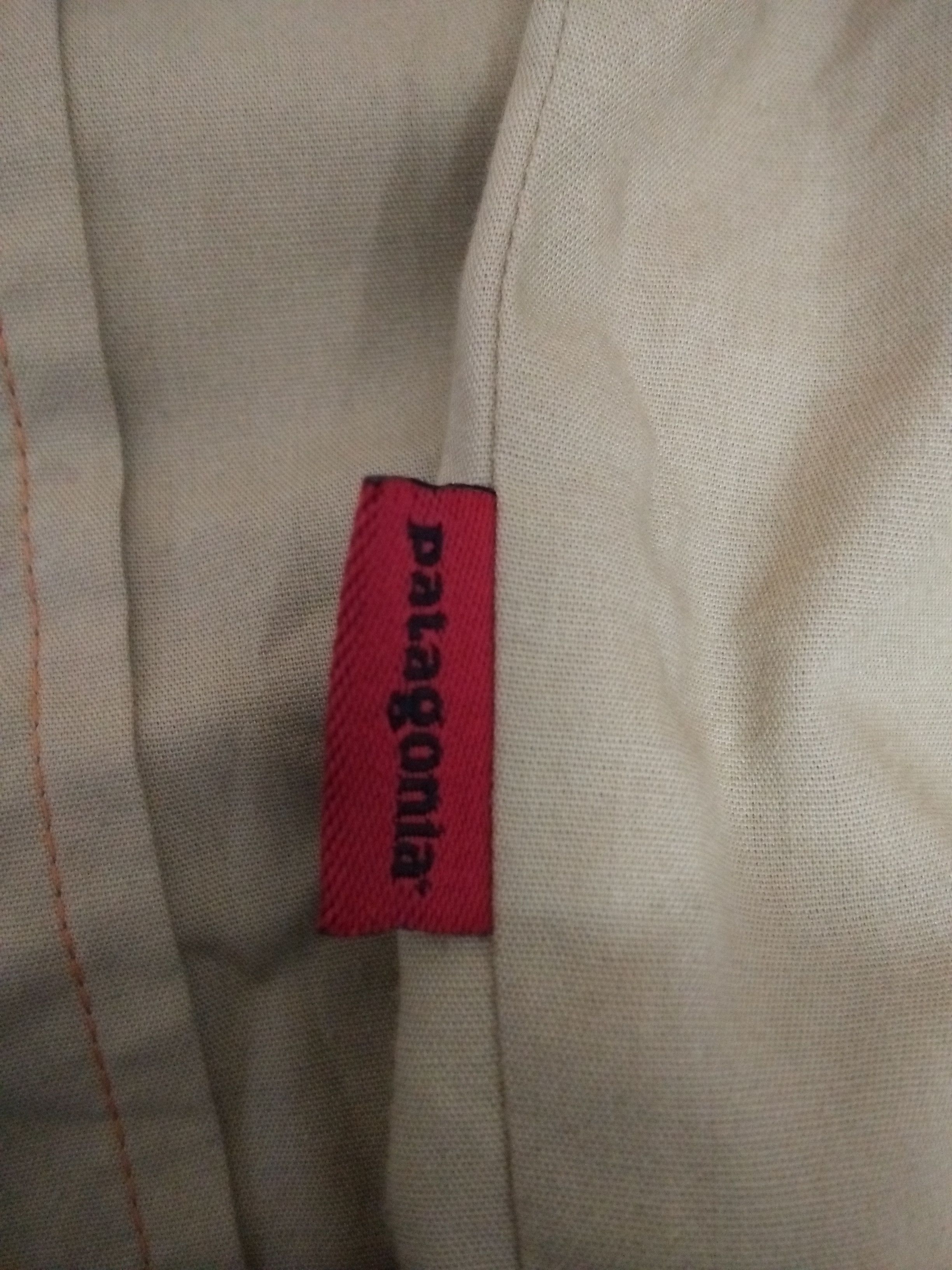 Patagonia × Vintage VTG PATAGONIA ORANGE STITCH SHIRT BUTTON (A995) Size US L / EU 52-54 / 3 - 7 Thumbnail
