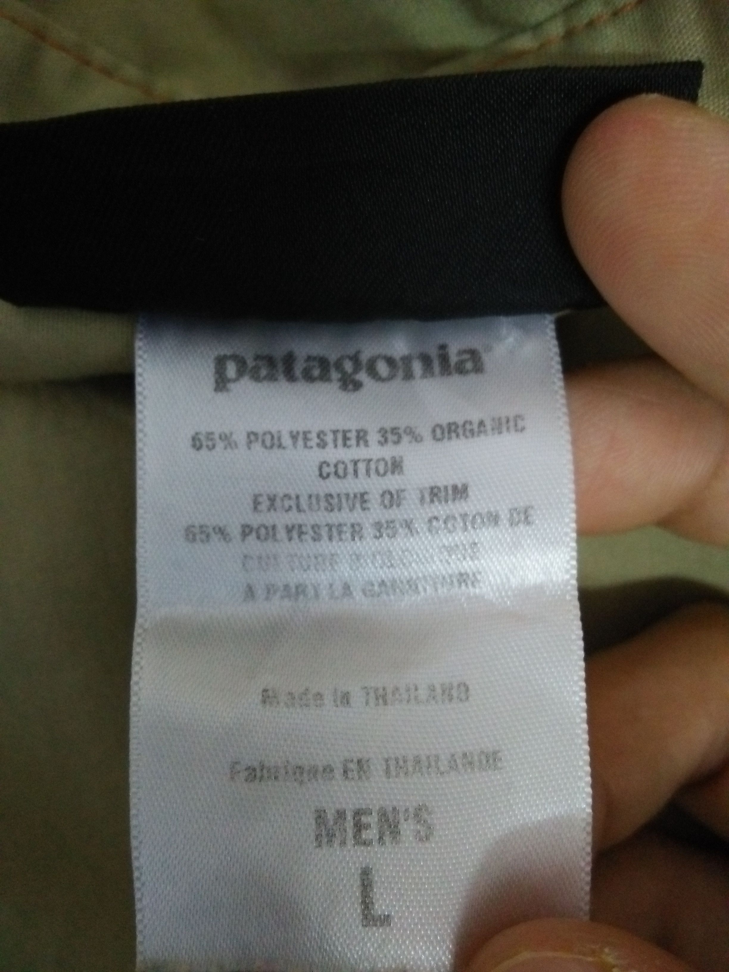 Patagonia × Vintage VTG PATAGONIA ORANGE STITCH SHIRT BUTTON (A995) Size US L / EU 52-54 / 3 - 8 Thumbnail