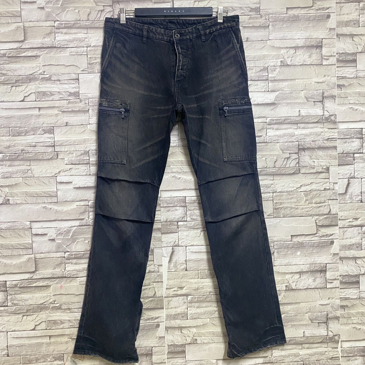 Kazuyuki Kumagai Attachment Attachment Denim Cargo Pants Size US 34 / EU 50 - 3 Thumbnail