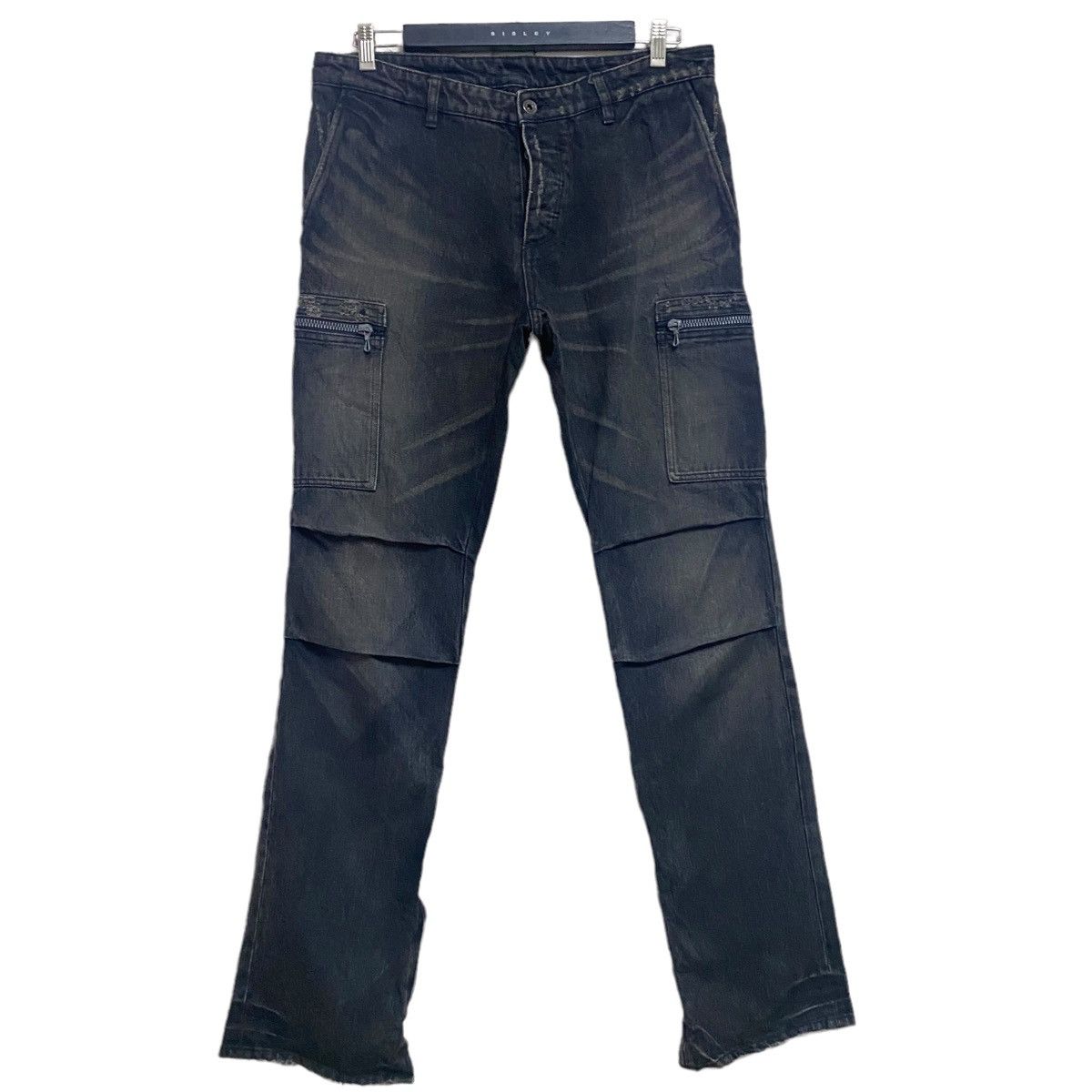 Kazuyuki Kumagai Attachment Attachment Denim Cargo Pants Size US 34 / EU 50 - 1 Thumbnail