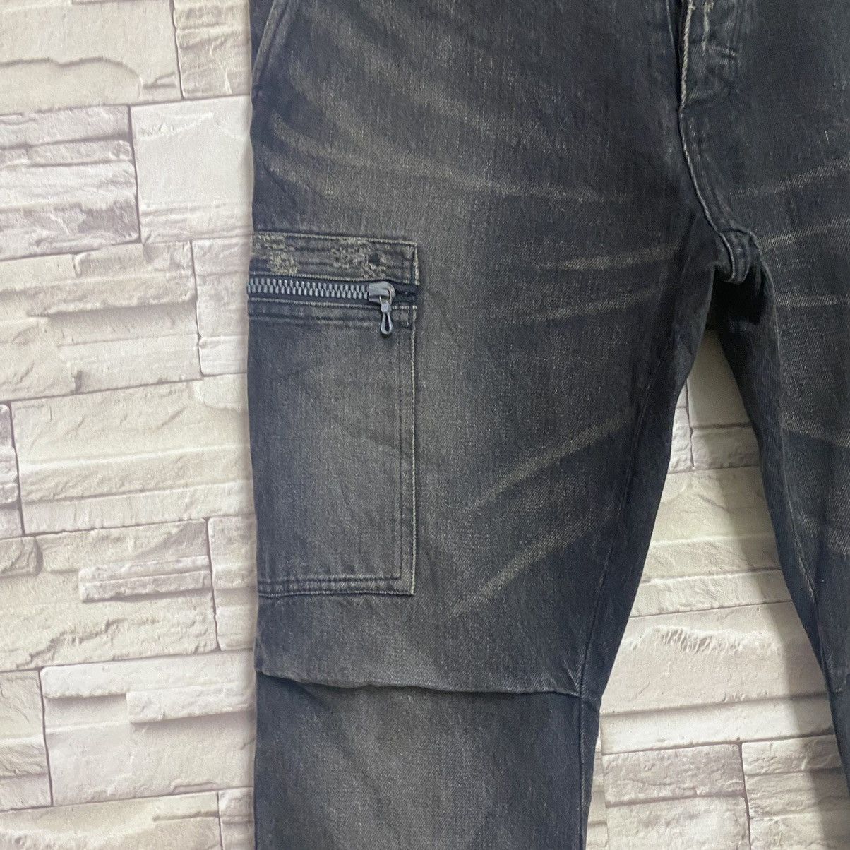 Kazuyuki Kumagai Attachment Attachment Denim Cargo Pants Size US 34 / EU 50 - 9 Thumbnail