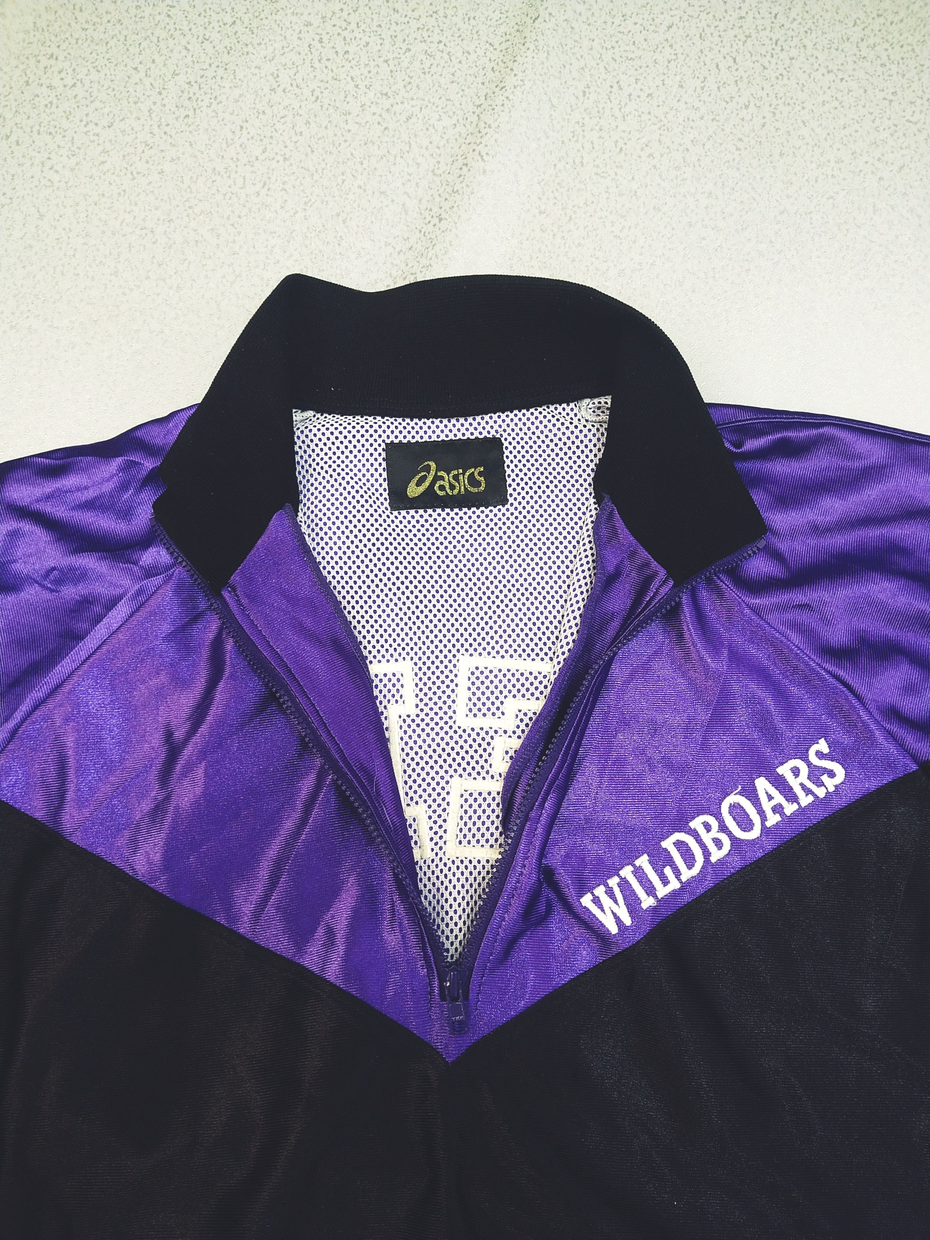 Asics 🔥 Vintage Asics Wildboars Meiji Half Zipper Windbreaker Size US XXL / EU 58 / 5 - 4 Thumbnail
