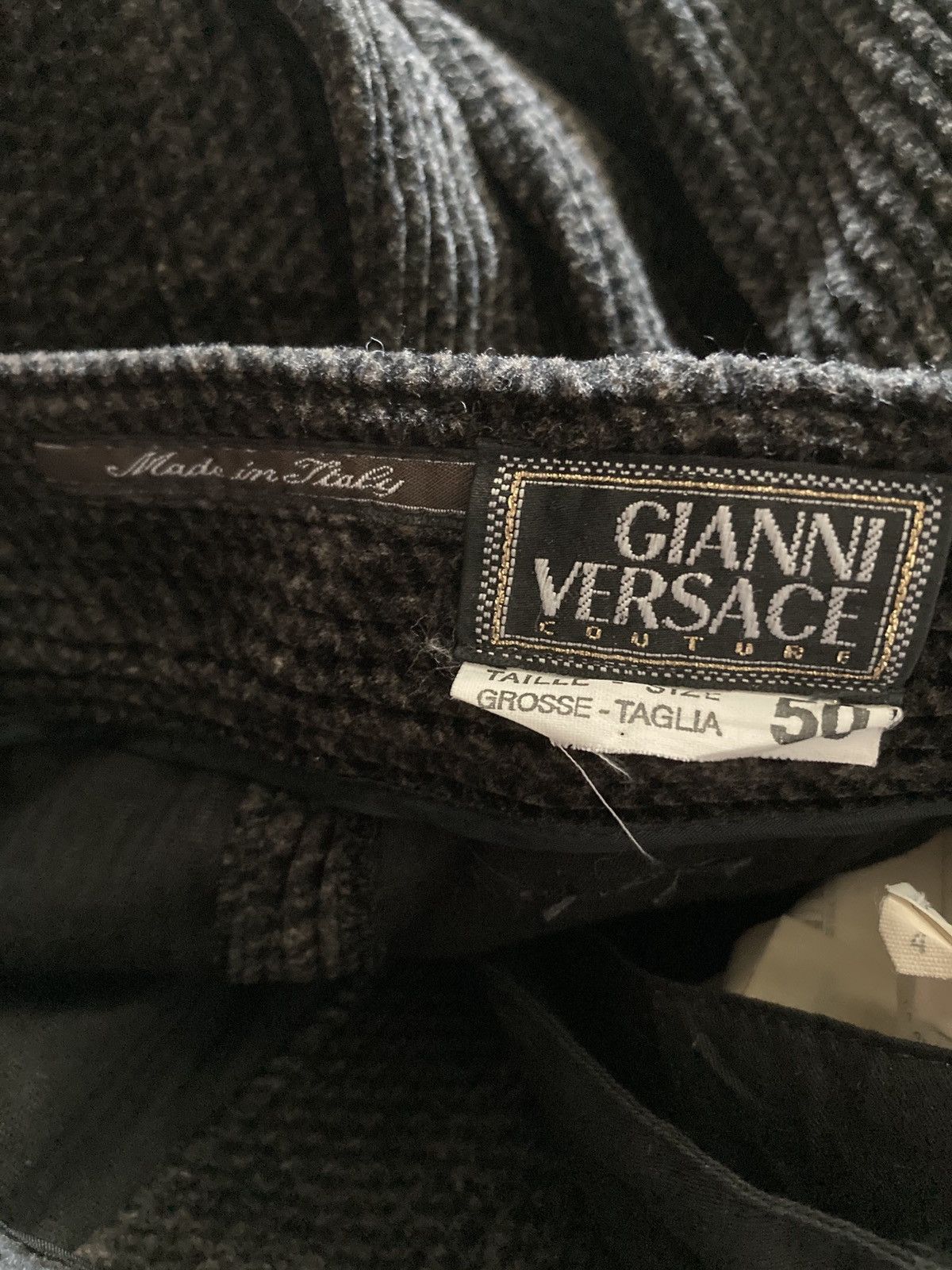 Versace Archive gianni versace couture velvet luxury baggy pants Size US 32 / EU 48 - 5 Thumbnail