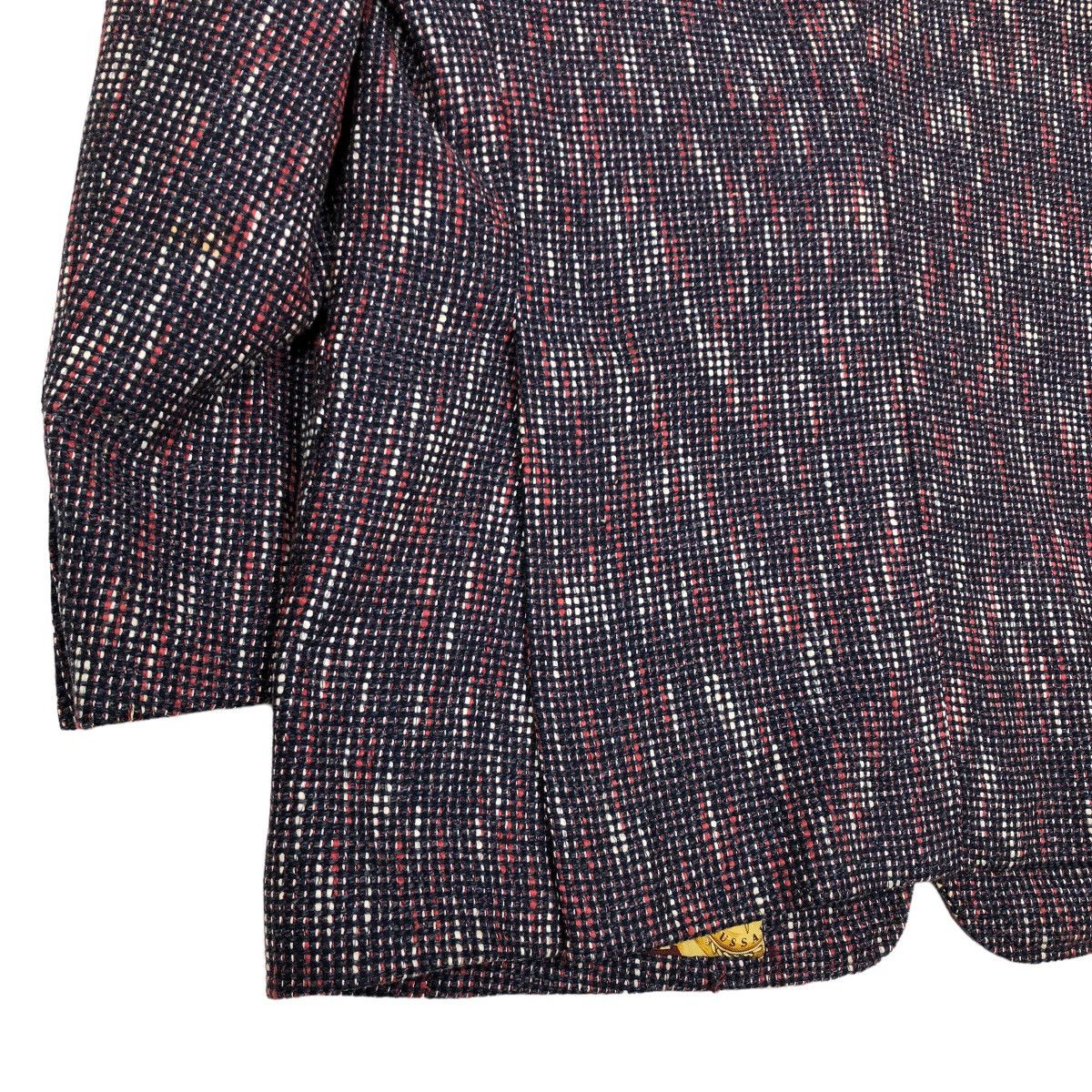 Vintage Trussardi Single Breasted Wool Tweed Coat