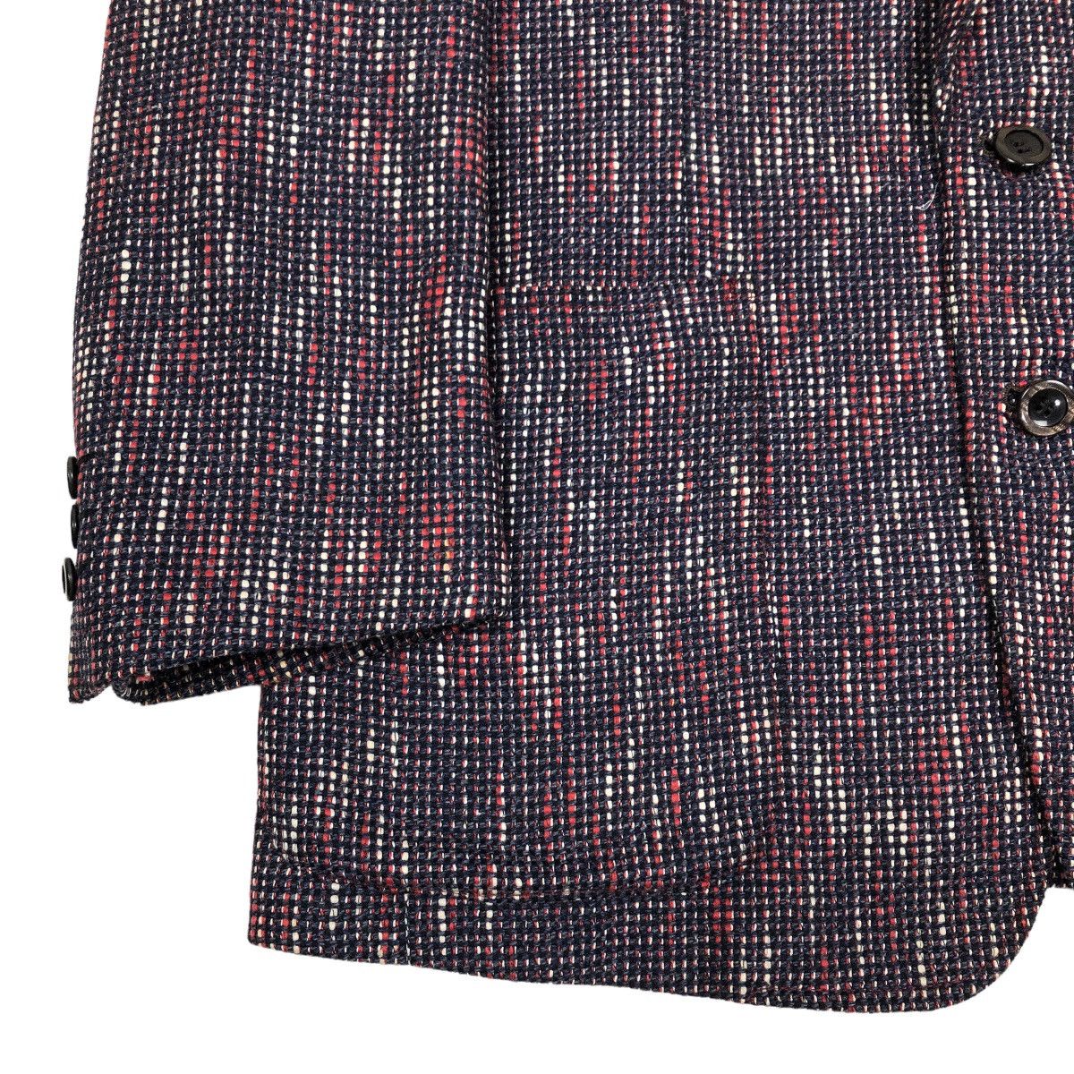 Vintage Trussardi Single Breasted Wool Tweed Coat