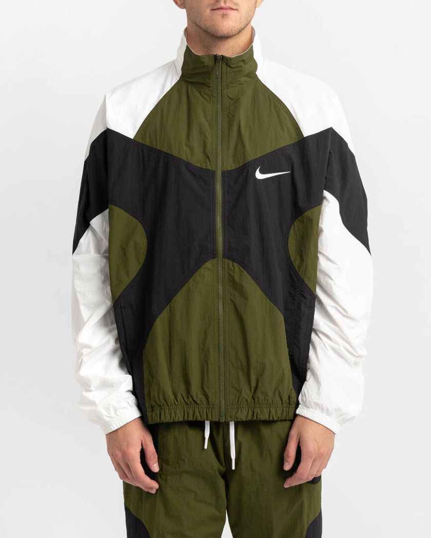 Nike NIKE RE-ISSUE RETRO JACKET BLACK, LEGION GREEN & WHITE XS Size US XS / EU 42 / 0 - 15 Thumbnail