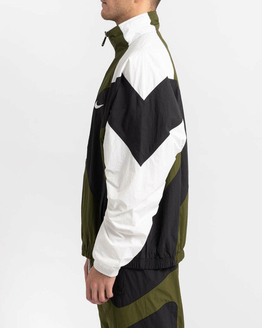 Nike NIKE RE-ISSUE RETRO JACKET BLACK, LEGION GREEN & WHITE XS Size US XS / EU 42 / 0 - 13 Thumbnail