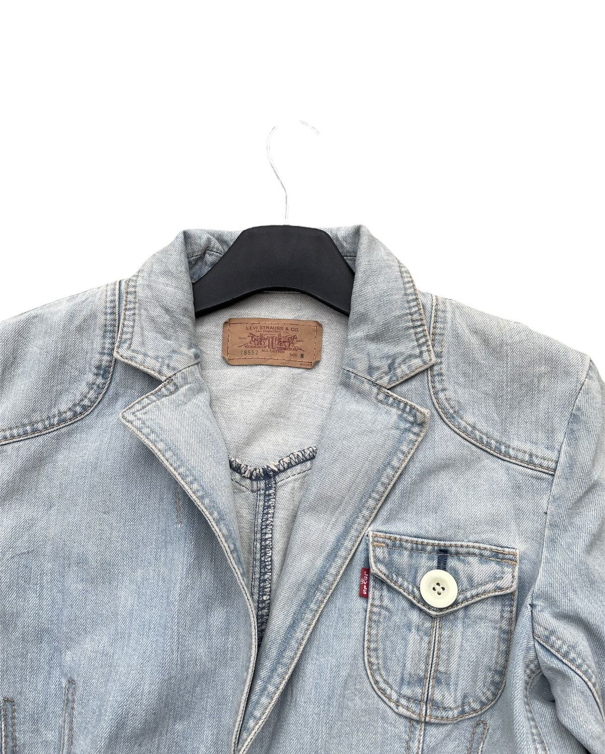 Levi's Vintage Levis 78552 2003 Aging Faded Denim Jacket Size US S / EU 44-46 / 1 - 4 Thumbnail