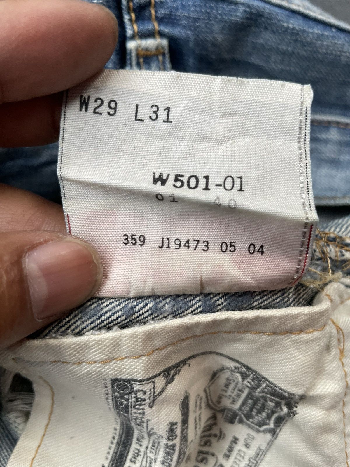 Levi's × Vintage Vintage 2004 Levis Women 501 Distresed Size 30" / US 8 / IT 44 - 10 Thumbnail
