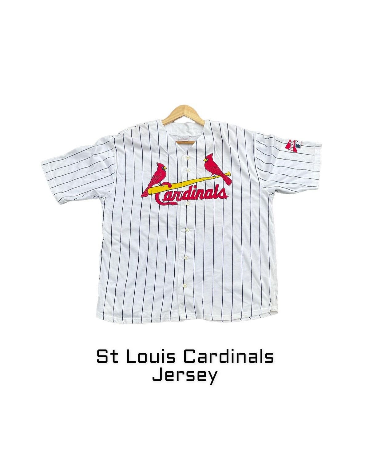 MLB St Louis Cardinals Budweiser Jersey Size US XL / EU 56 / 4 - 1 Thumbnail