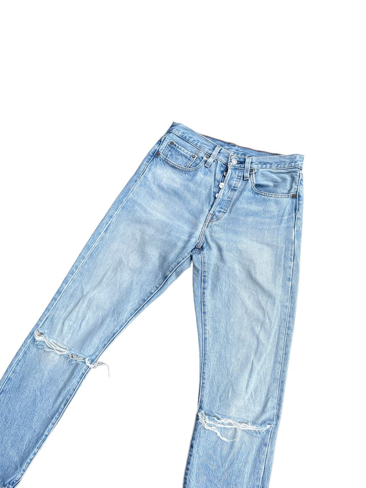 Levi's Levis 501 E Skinny Distresed Denim Size US 29 - 3 Thumbnail