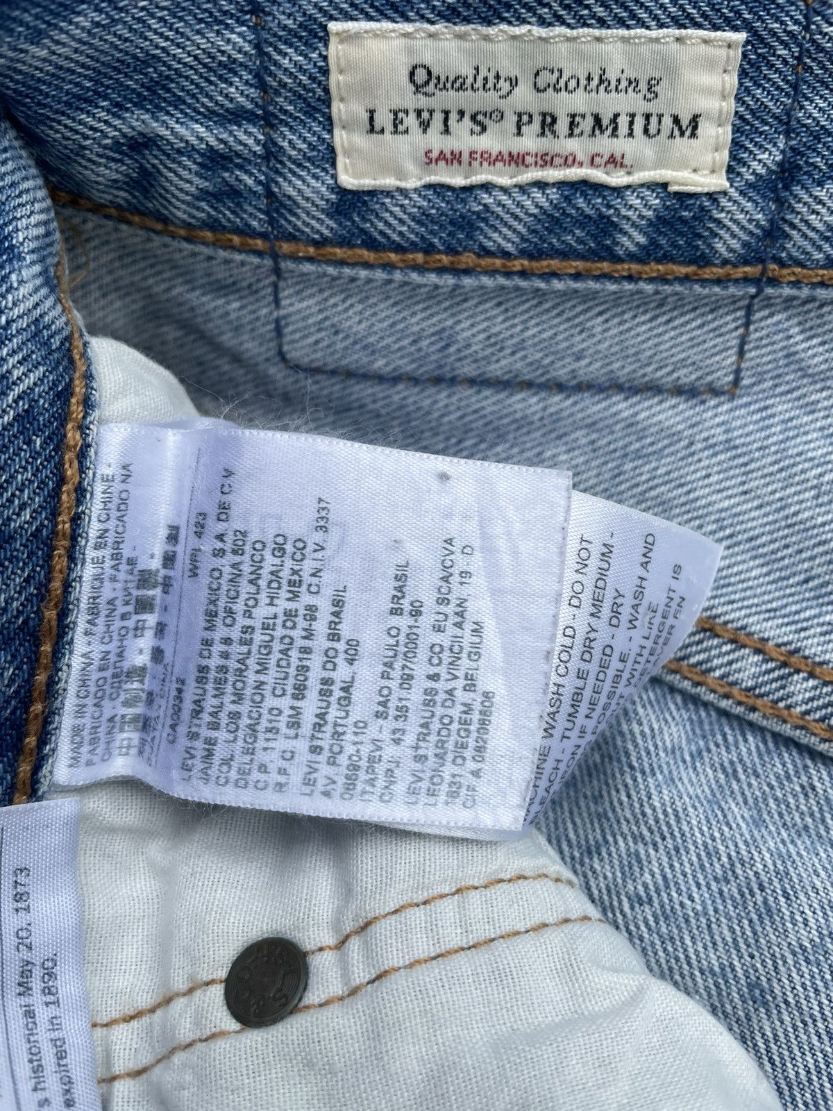 Levi's Levis 501 E Skinny Distresed Denim Size US 29 - 18 Thumbnail