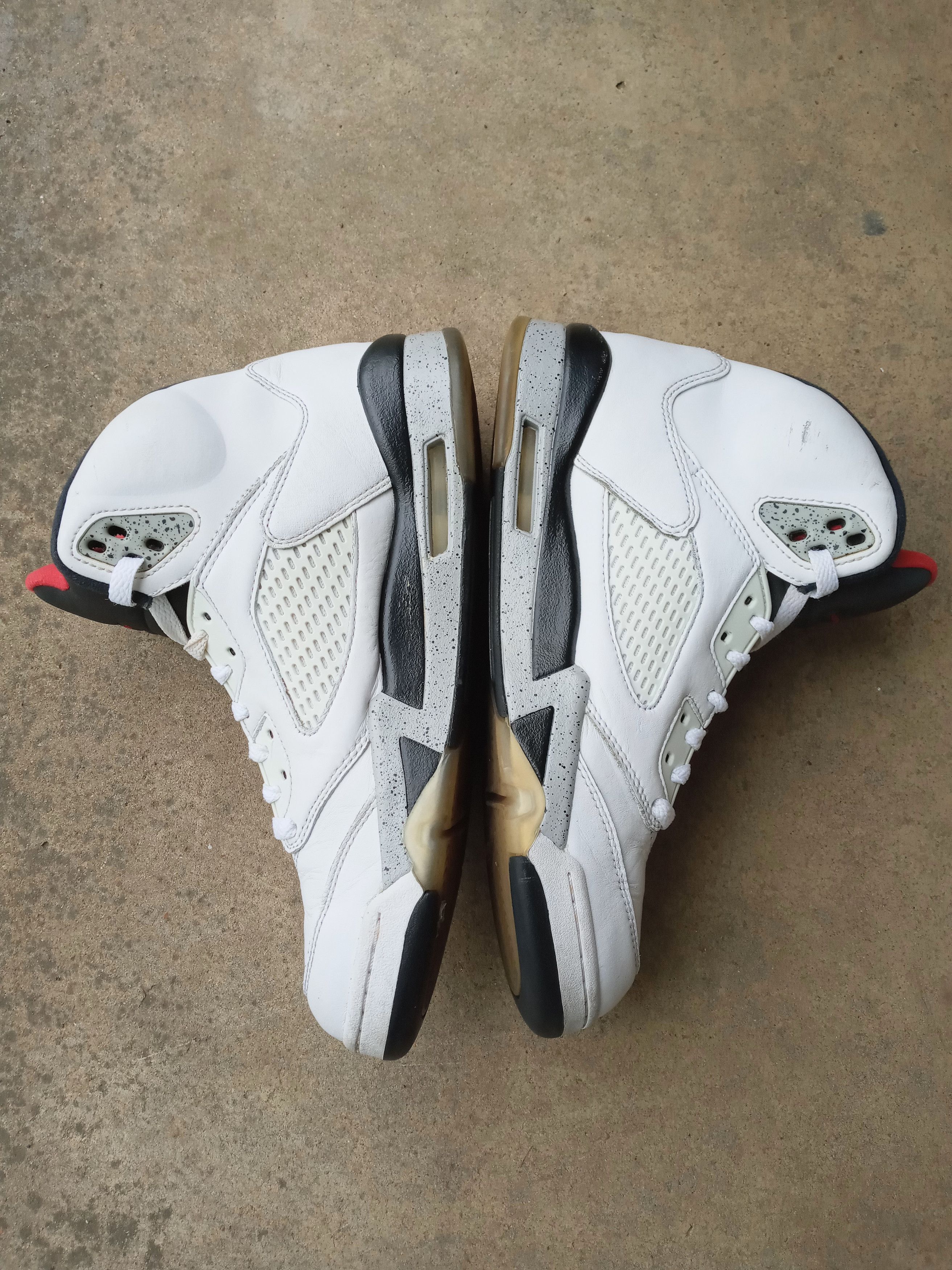 Jordan Brand × Nike Jordan 5 Retro White Cement 2017 Size 8.5 Size US 8.5 / EU 41-42 - 3 Thumbnail