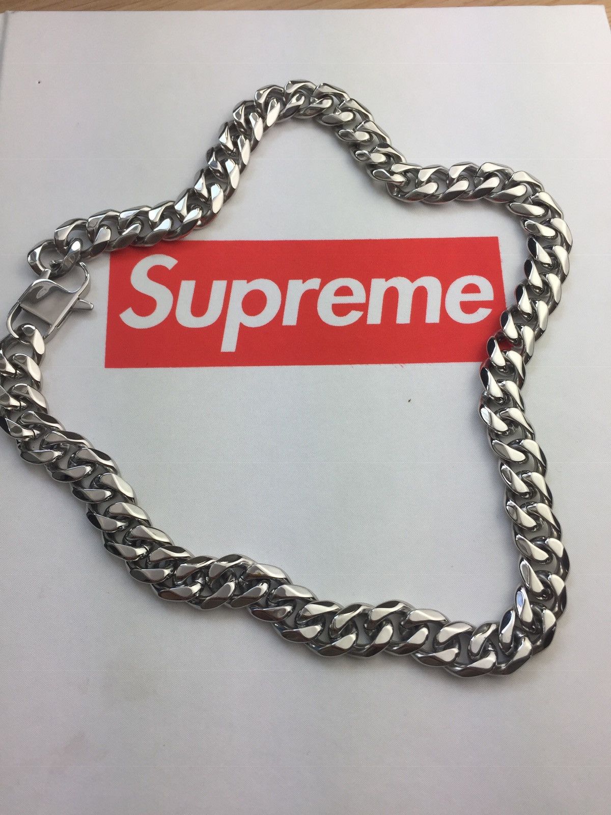 Silver Cuban link Choker Chain Tentacion Style Chain
