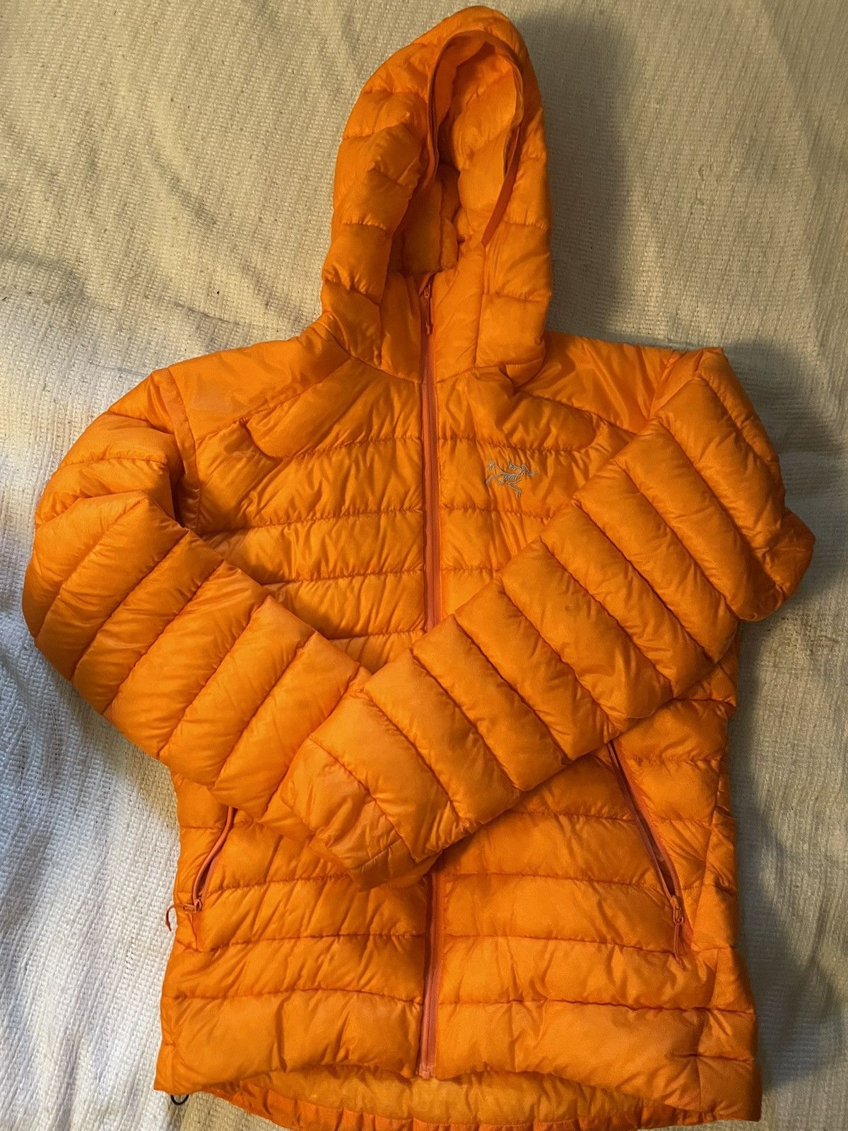 Veste Capuche Arc'teryx Cerium Femme - Orange - Doudoune Légère Duvet - Taille M