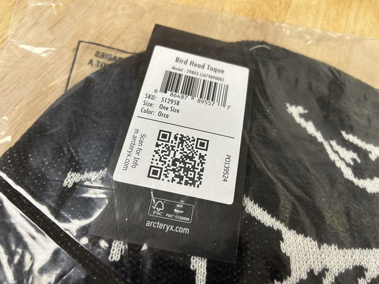 Arc'teryx Arc’teryx Bird Head Toque Beanie Orca Black Size ONE SIZE - 3 Thumbnail