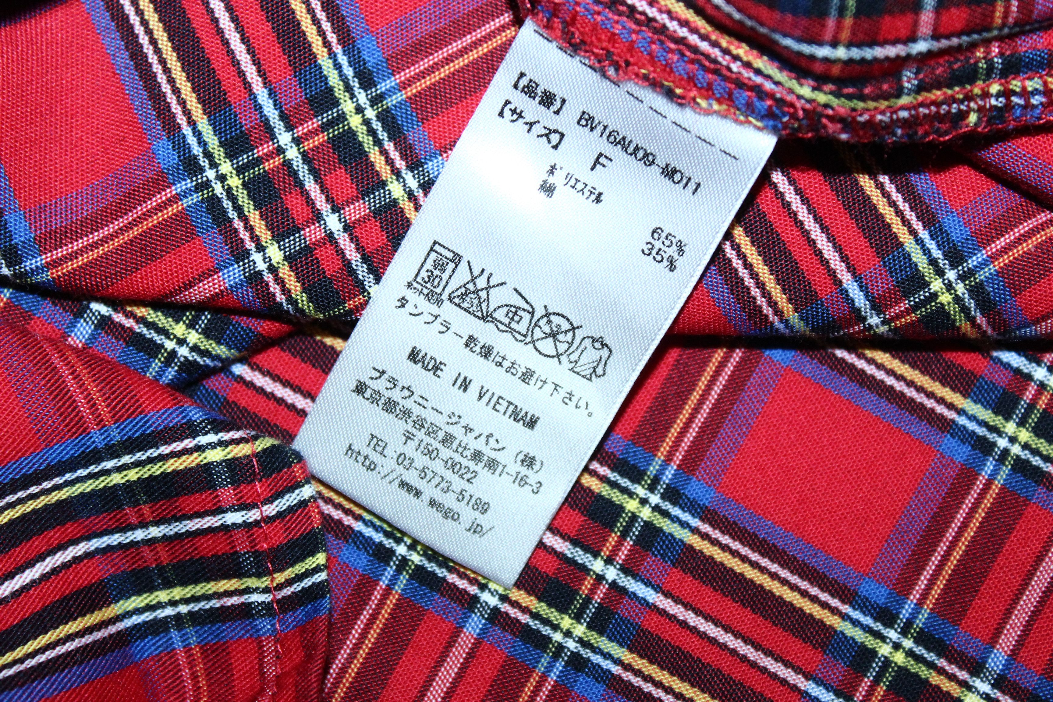 Japanese Brand VTG 🔥 BROWNY Japan Tartan Oversized Baggy Shirt Size US XL / EU 56 / 4 - 7 Thumbnail
