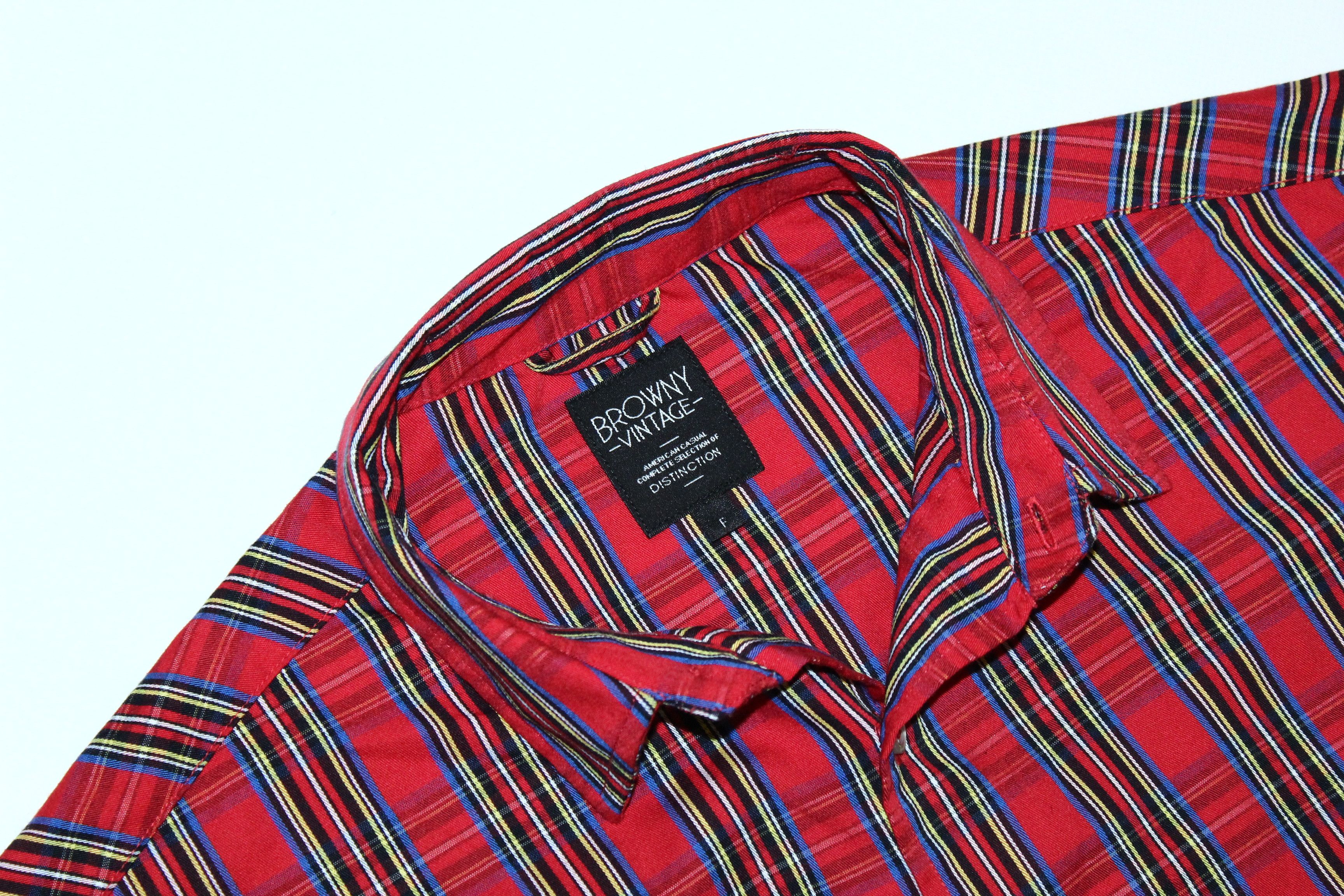 Japanese Brand VTG 🔥 BROWNY Japan Tartan Oversized Baggy Shirt Size US XL / EU 56 / 4 - 2 Thumbnail
