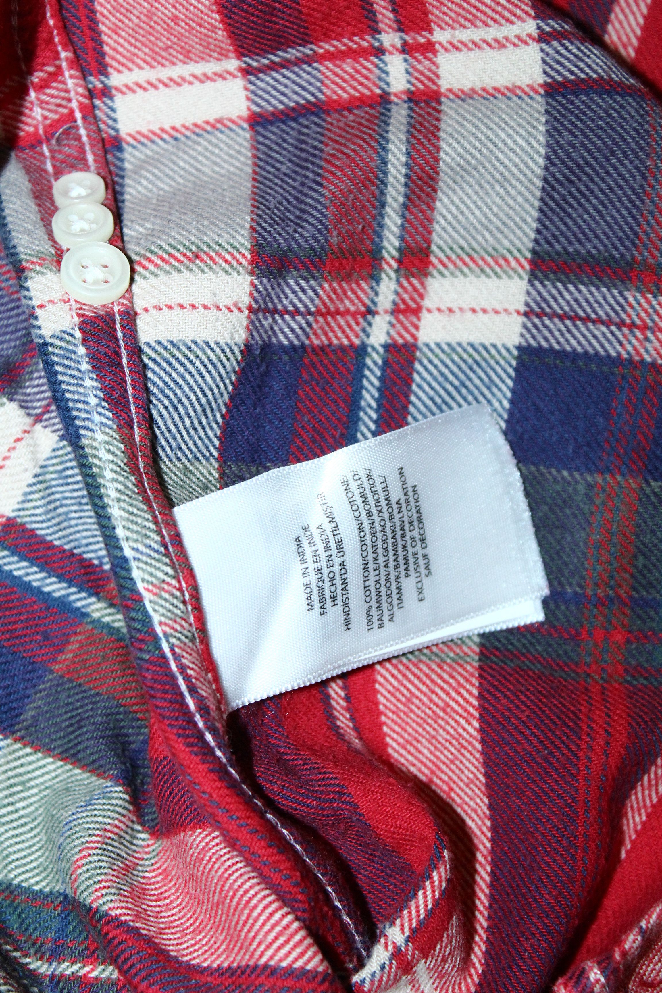 Flannel 💥Ralph Lauren Classic Fit Madras Rugged Flannel Shirt Size US S / EU 44-46 / 1 - 5 Thumbnail