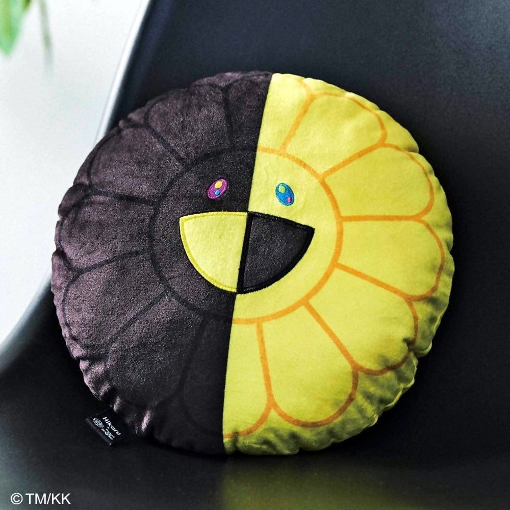 Takashi Murakami x HIKARU Collaboration Flower Plush Black/Yellow kaikai  kiki