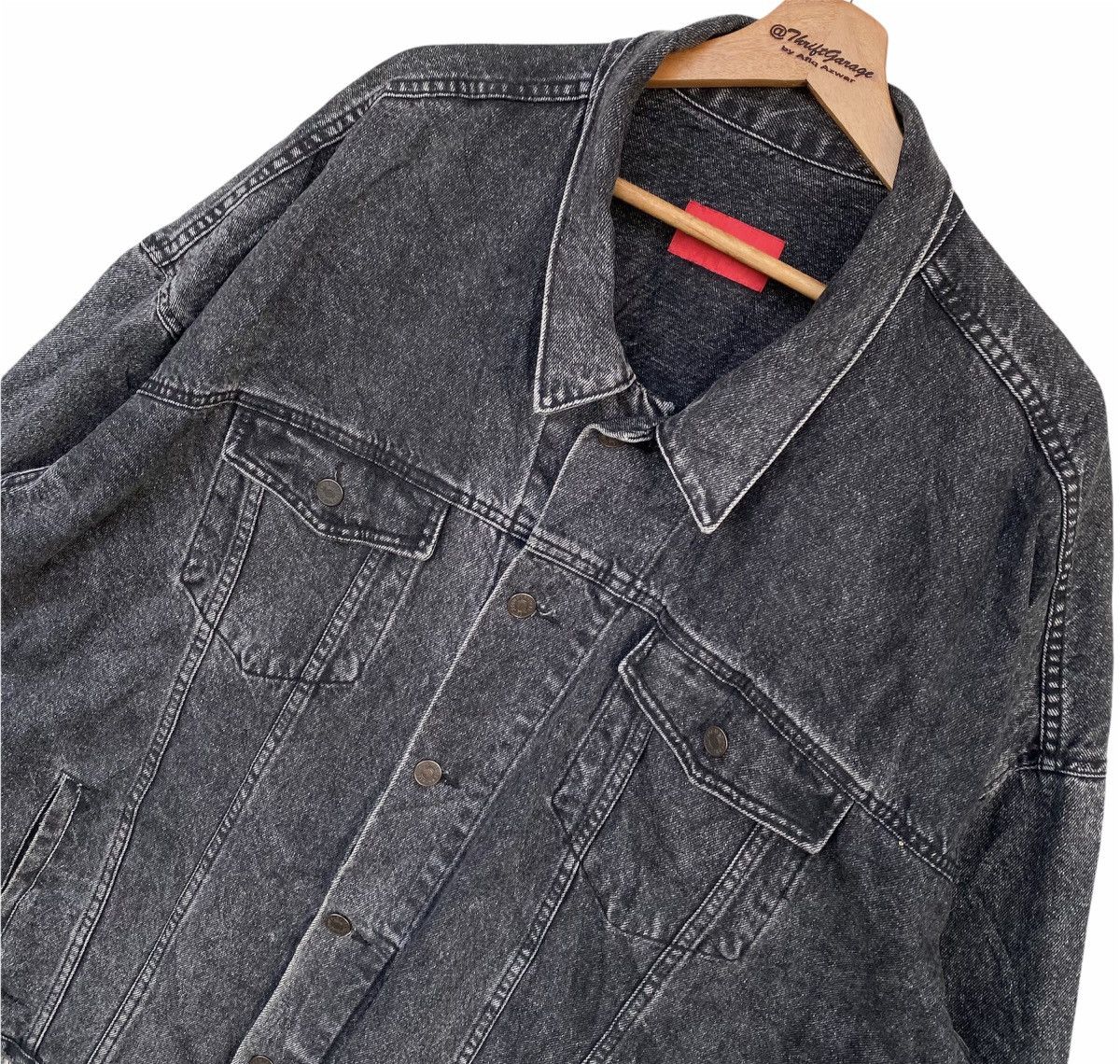 Japanese Brand Vintage Distressed Rauco House Custom Denim Jacket Size US XXL / EU 58 / 5 - 3 Thumbnail