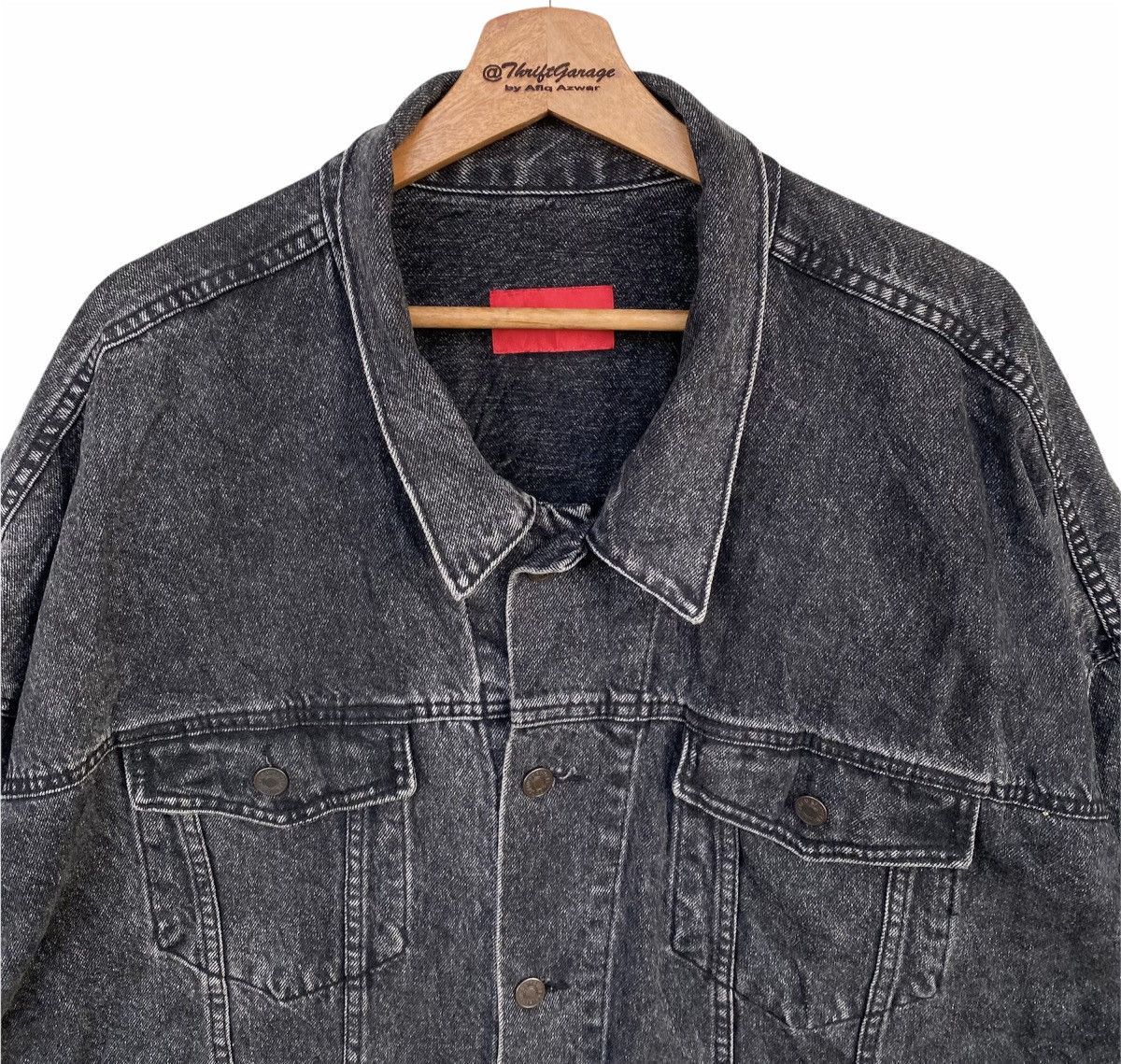 Japanese Brand Vintage Distressed Rauco House Custom Denim Jacket Size US XXL / EU 58 / 5 - 2 Thumbnail