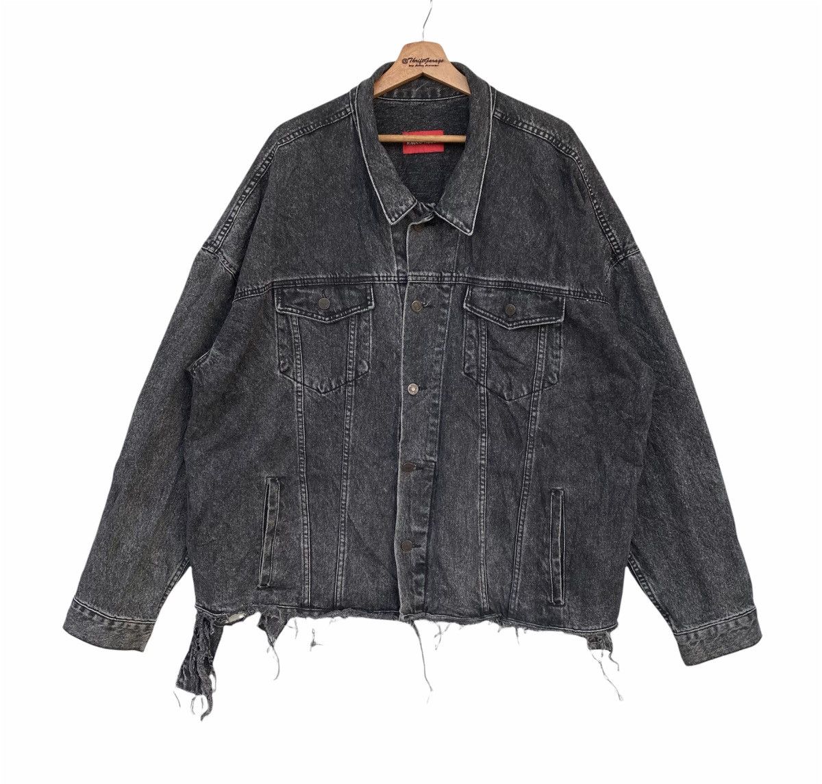 Japanese Brand Vintage Distressed Rauco House Custom Denim Jacket Size US XXL / EU 58 / 5 - 1 Thumbnail
