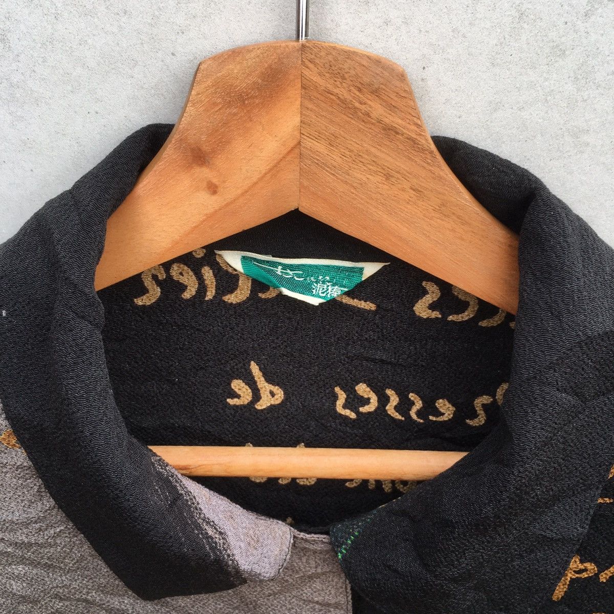 Japanese Brand × Vintage Vintage Japanese Brand Poetic Printed Linen Button Ups Size US M / EU 48-50 / 2 - 5 Thumbnail