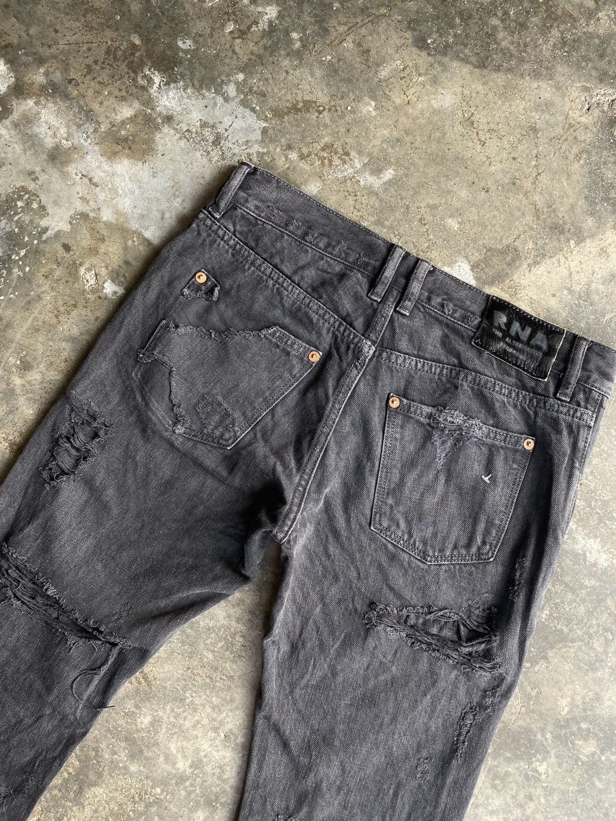 Designer × Japanese Brand RNA Destroyed Jeans Size US 30 / EU 46 - 5 Thumbnail