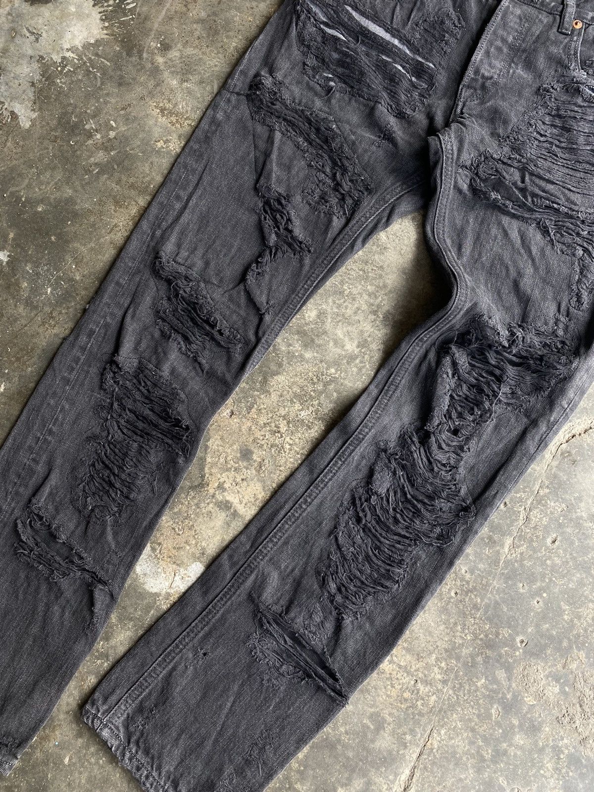 Designer × Japanese Brand RNA Destroyed Jeans Size US 30 / EU 46 - 3 Thumbnail