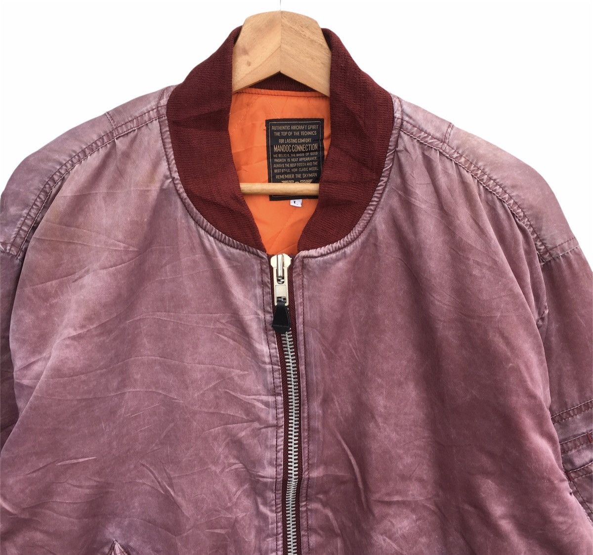 Japanese Brand Vtg Mandoc Connection Military Flight Jacket Size US L / EU 52-54 / 3 - 2 Thumbnail