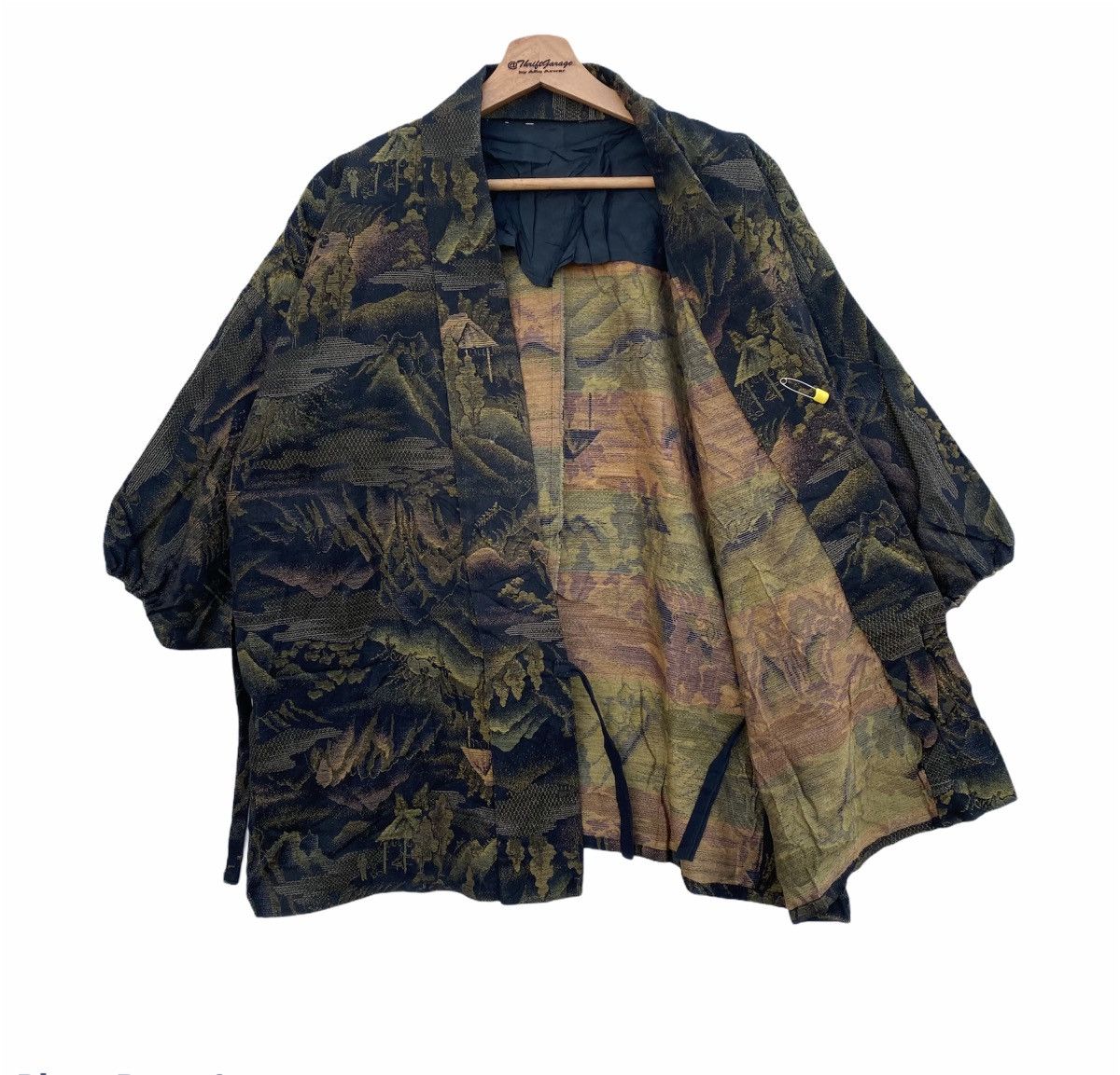 Japanese Brand × Vintage Haori Noragi Hanten Nature Mountain Natives Japanese Kimono Size US M / EU 48-50 / 2 - 4 Thumbnail