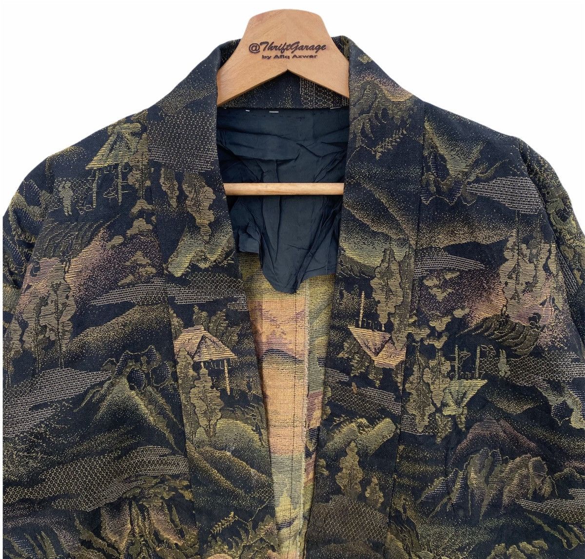 Japanese Brand × Vintage Haori Noragi Hanten Nature Mountain Natives Japanese Kimono Size US M / EU 48-50 / 2 - 2 Thumbnail